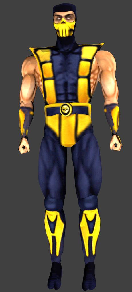 Dreamcast - Mortal Kombat 4 Gold - Scorpion - 3D model by