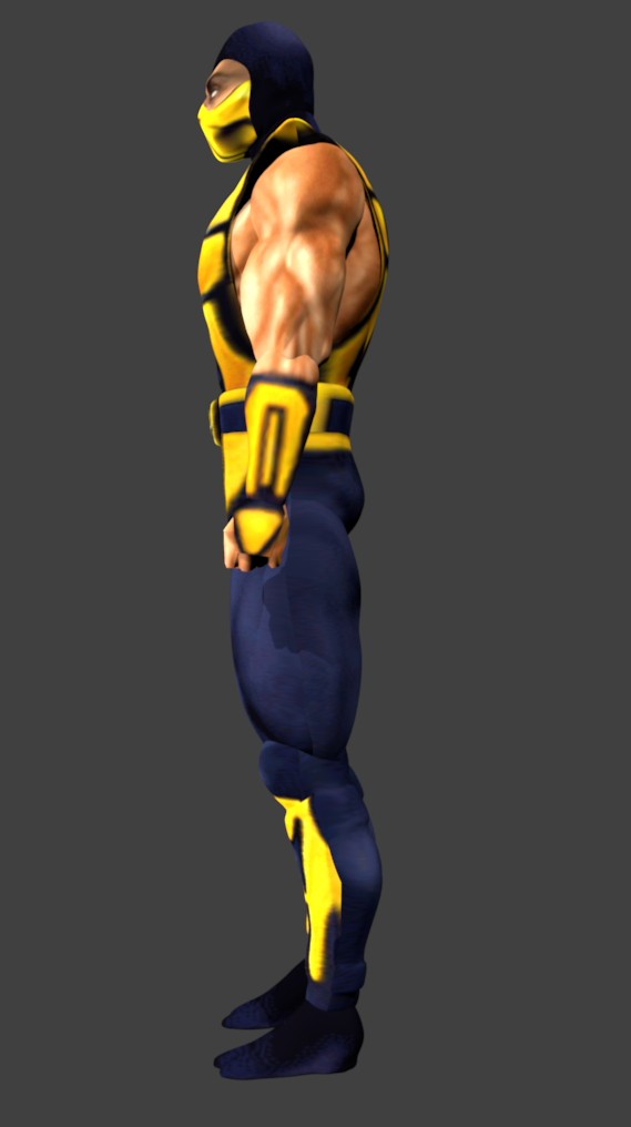 Dreamcast - Mortal Kombat 4 Gold - Scorpion - 3D model by