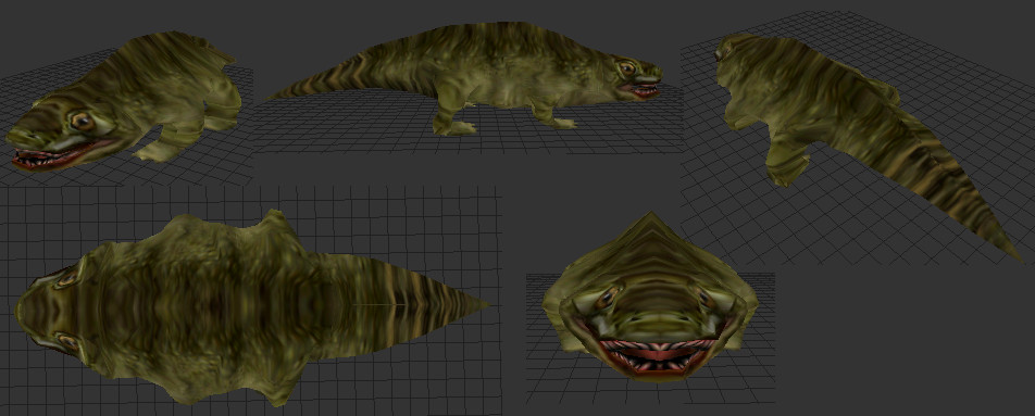 Eryops new model WIP image - Carnivores Triassic mod for Carnivores 2.
