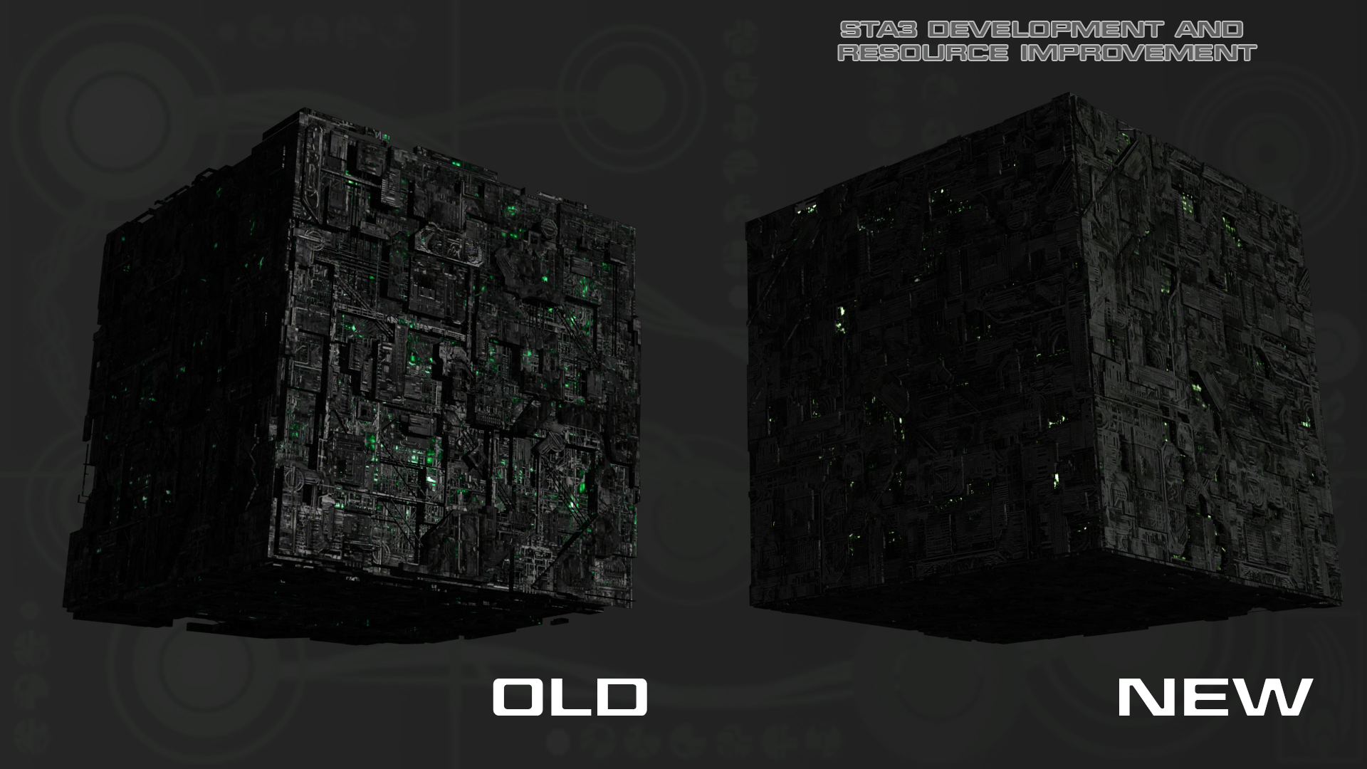 Cube Comparison Shots Image Star Trek Armada 3 Mod For