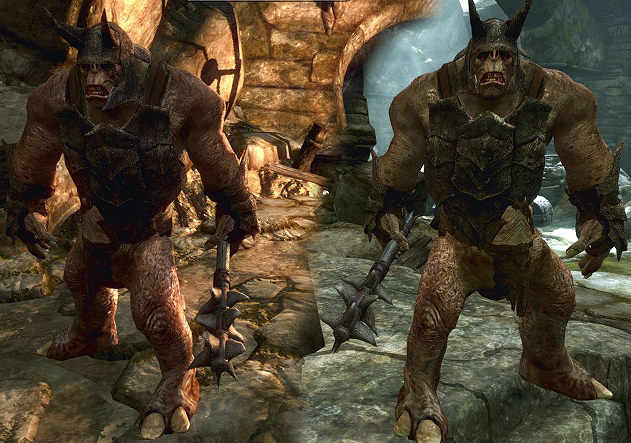 cave troll image - SkyMoMod V13 for Elder Scrolls V: Skyrim.