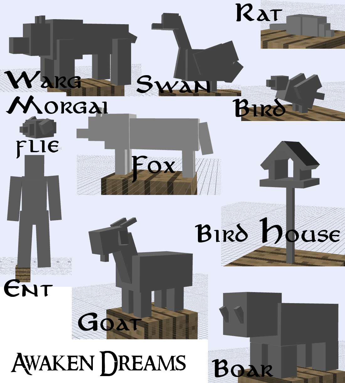all blocks in the mod image - Awaken Dreams - Lord of the Rings