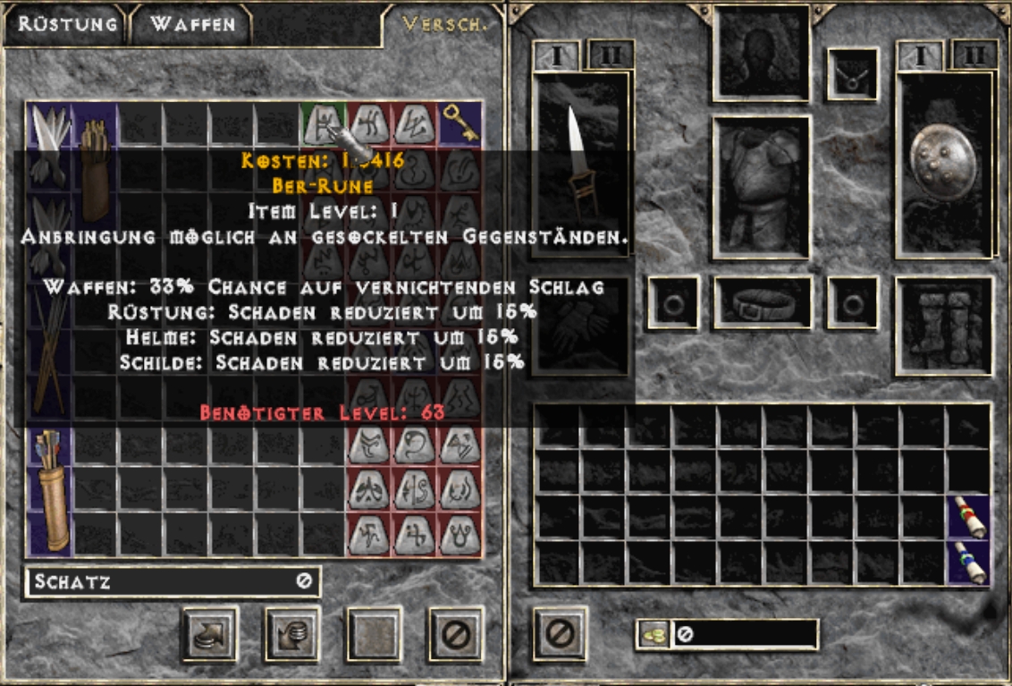 rune transmute recipes diablo 2