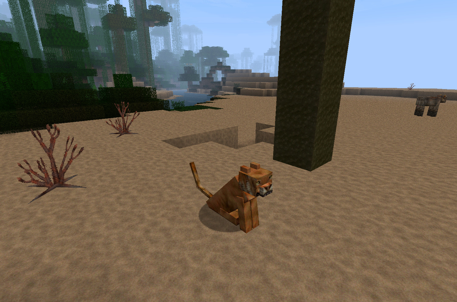 Cat image - Carnivores Resource Pack 128x mod for Minecraft.