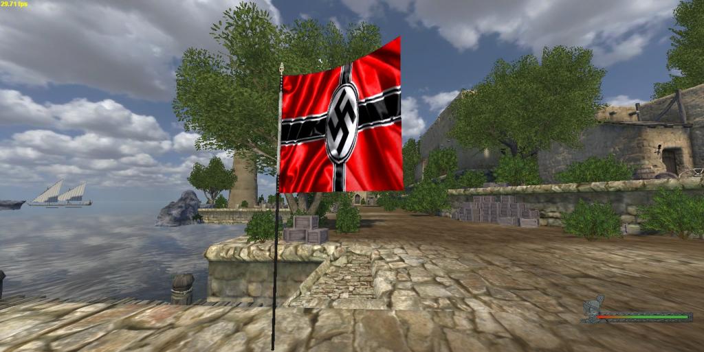 Here is the Nazi flag for the 