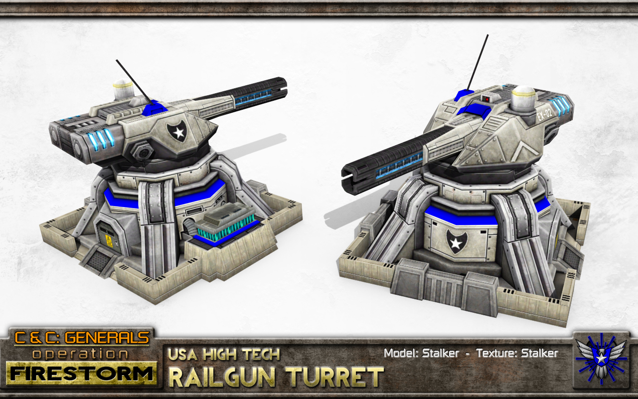 USA Railgun Turret image - Operation: Firestorm mod for C&C: Generals Zero  Hour - Mod DB