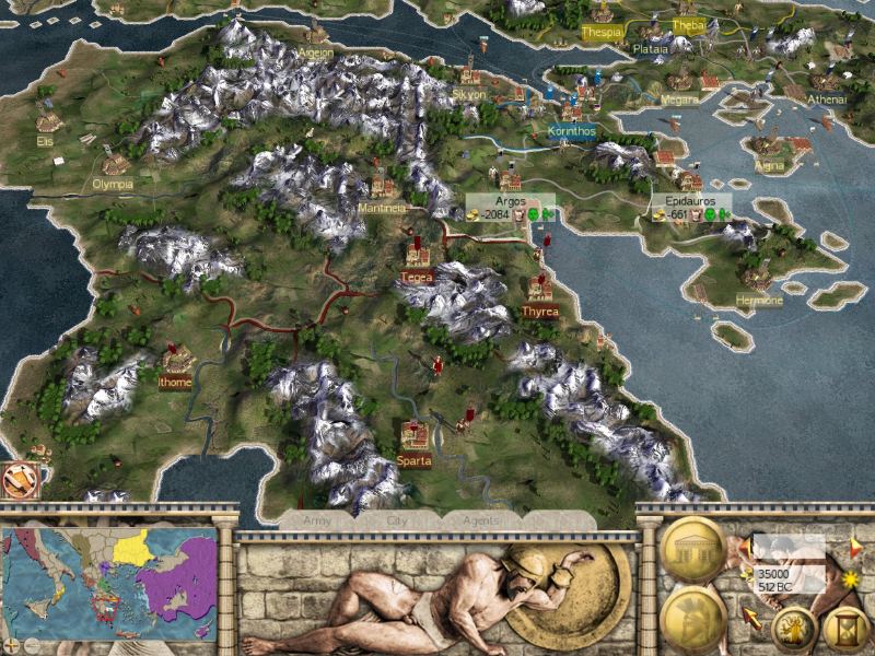 rome total war map cities