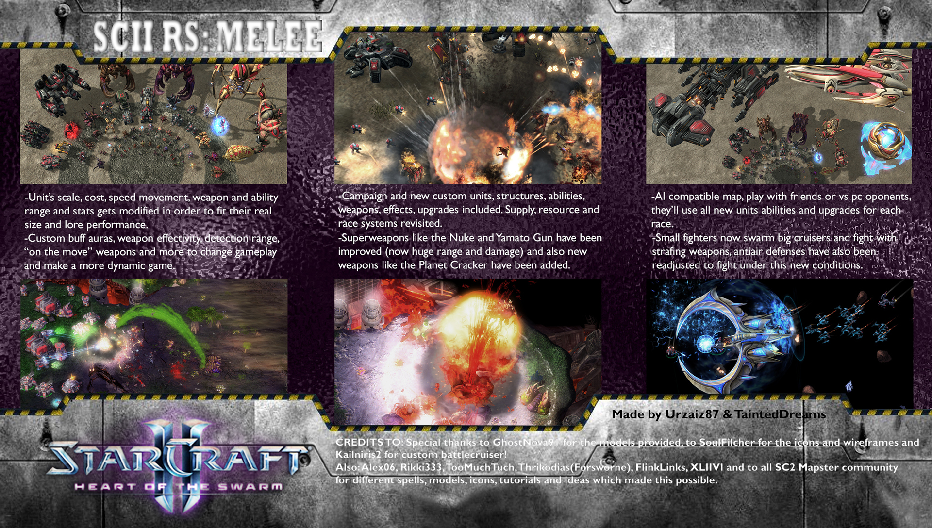 SCII RS MOD (Real Scale Melee) for StarCraft II: Legacy of the Void.