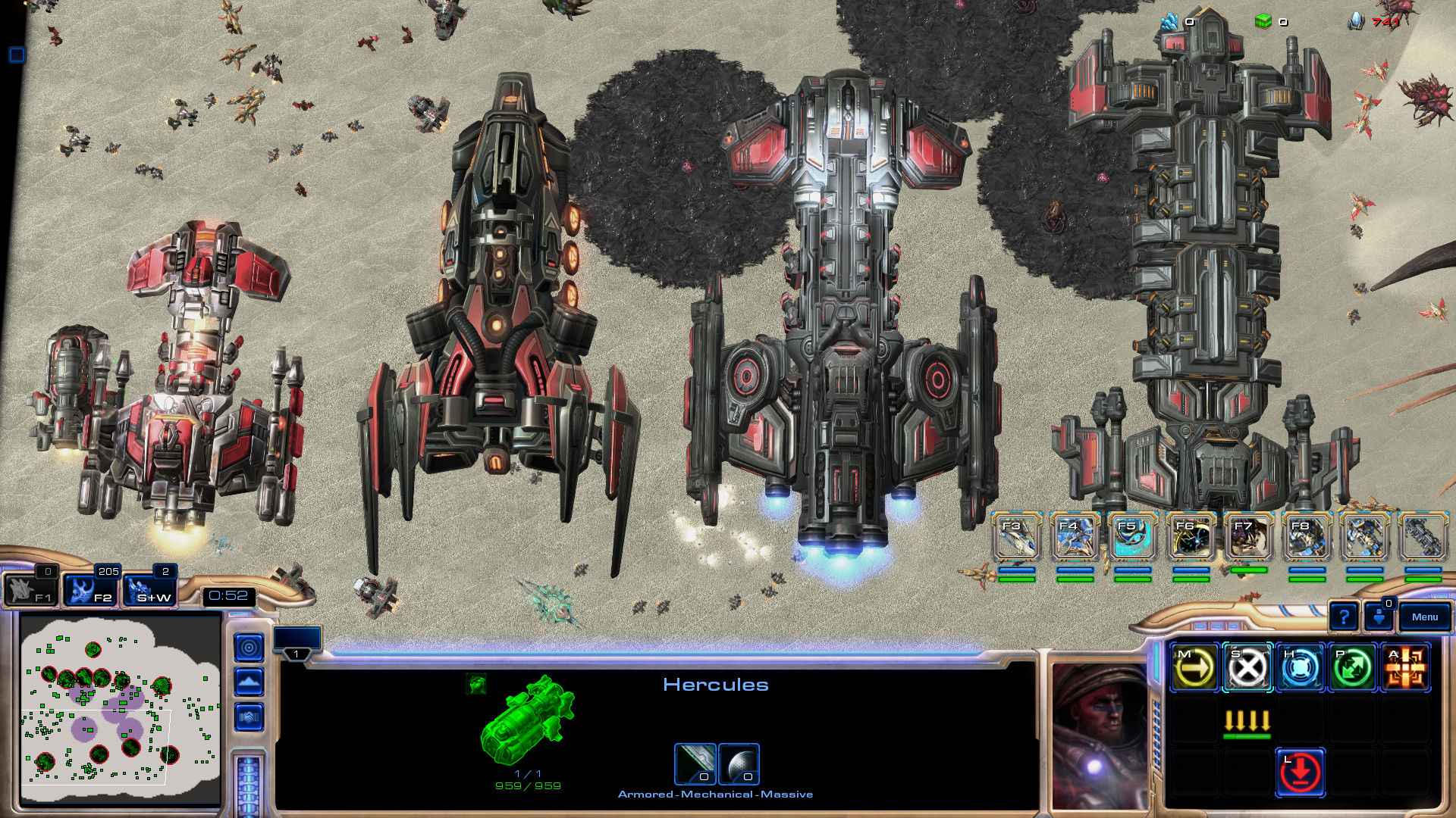 starcraft units to scale