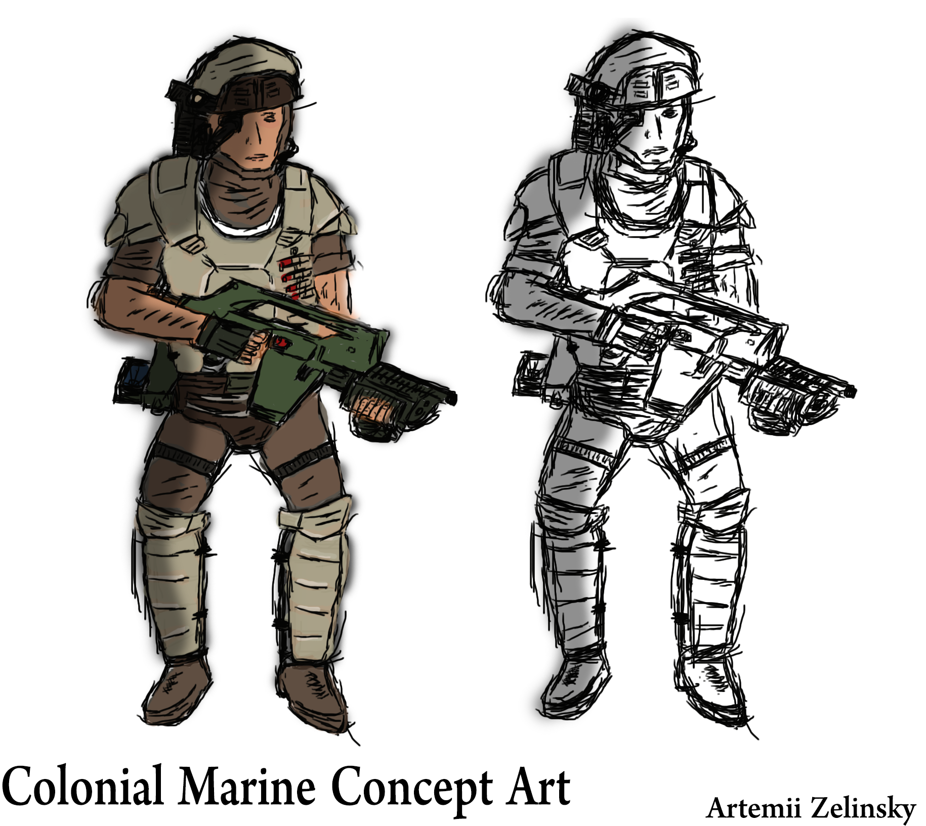Gallery of Colonial Marines Concept Art.