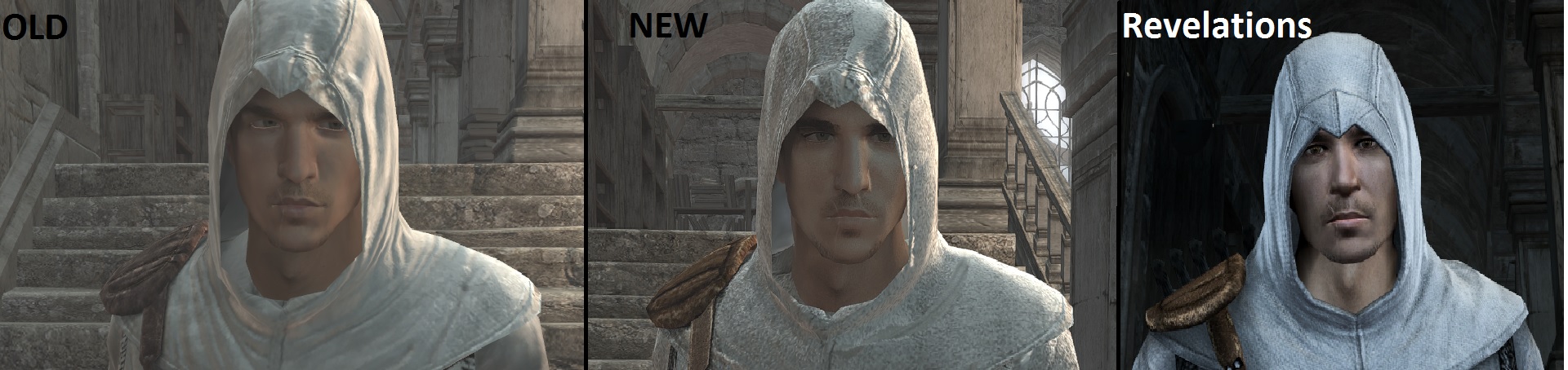 Altair model comparison WIP image - Assassin's Creed: Bloodlines