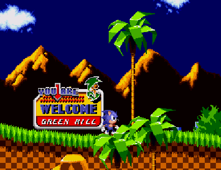 Sonic 1 Prototype Title Screen DreamWorld Style by