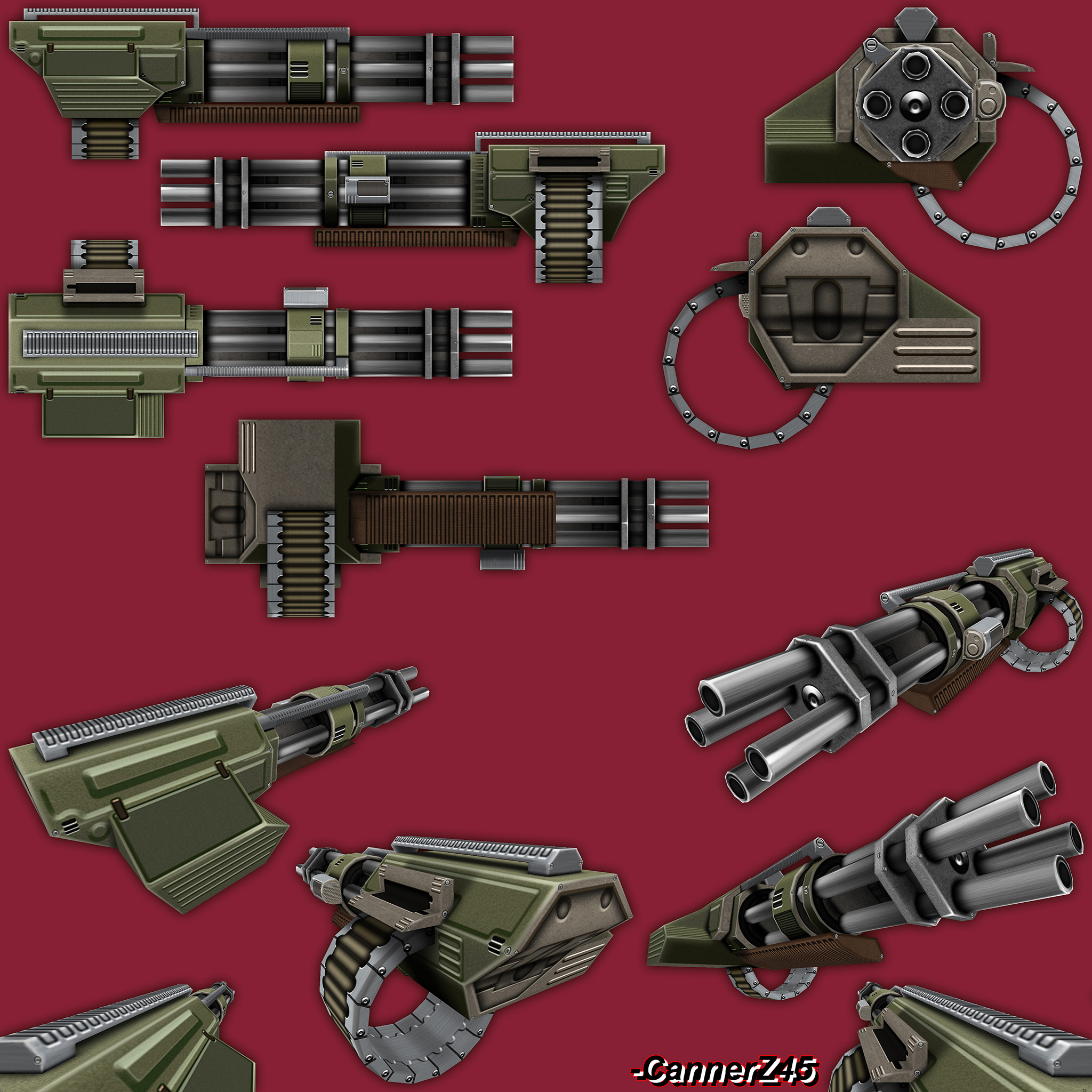 New MG model for my sandbox horde mod image - CZ45's Q3A Mod Repository ...