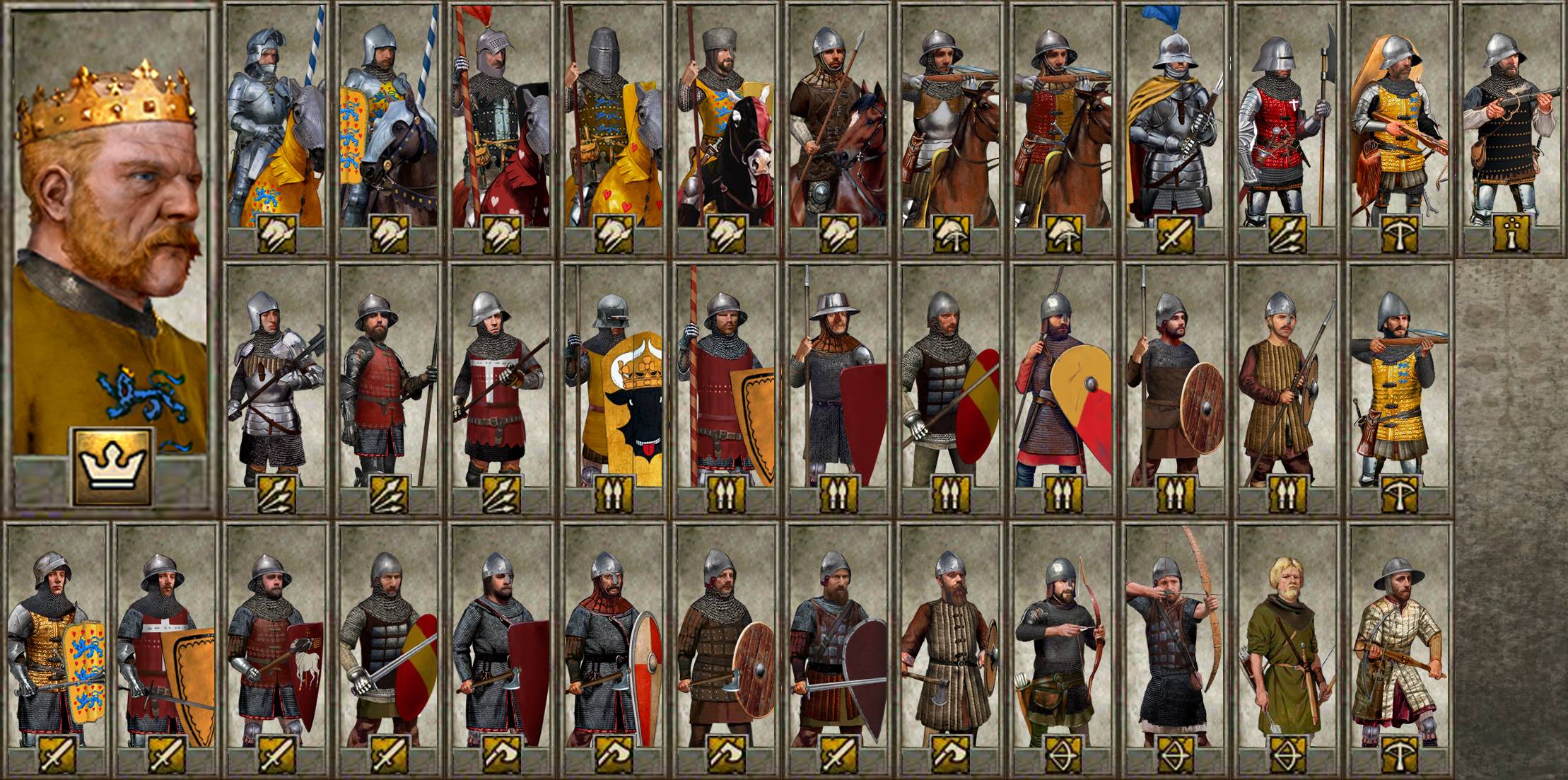 medieval kingdoms total war 1212 ad units armor melee damage attack