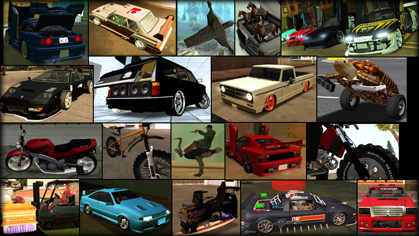 Grand Theft Auto: San Andreas GAME MOD Real Cars 2 v.1.1 - download