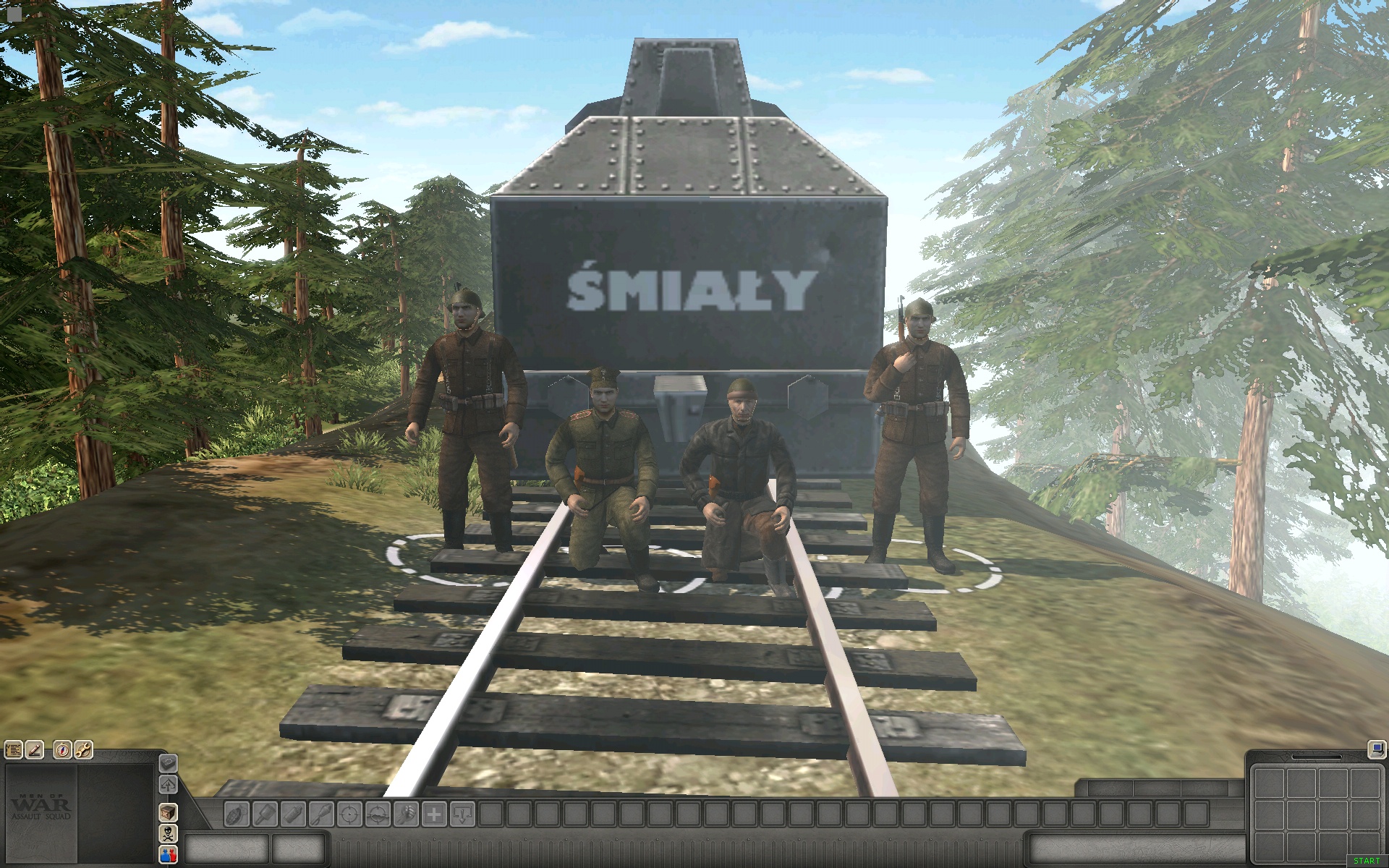 men of war assault squad 1 train