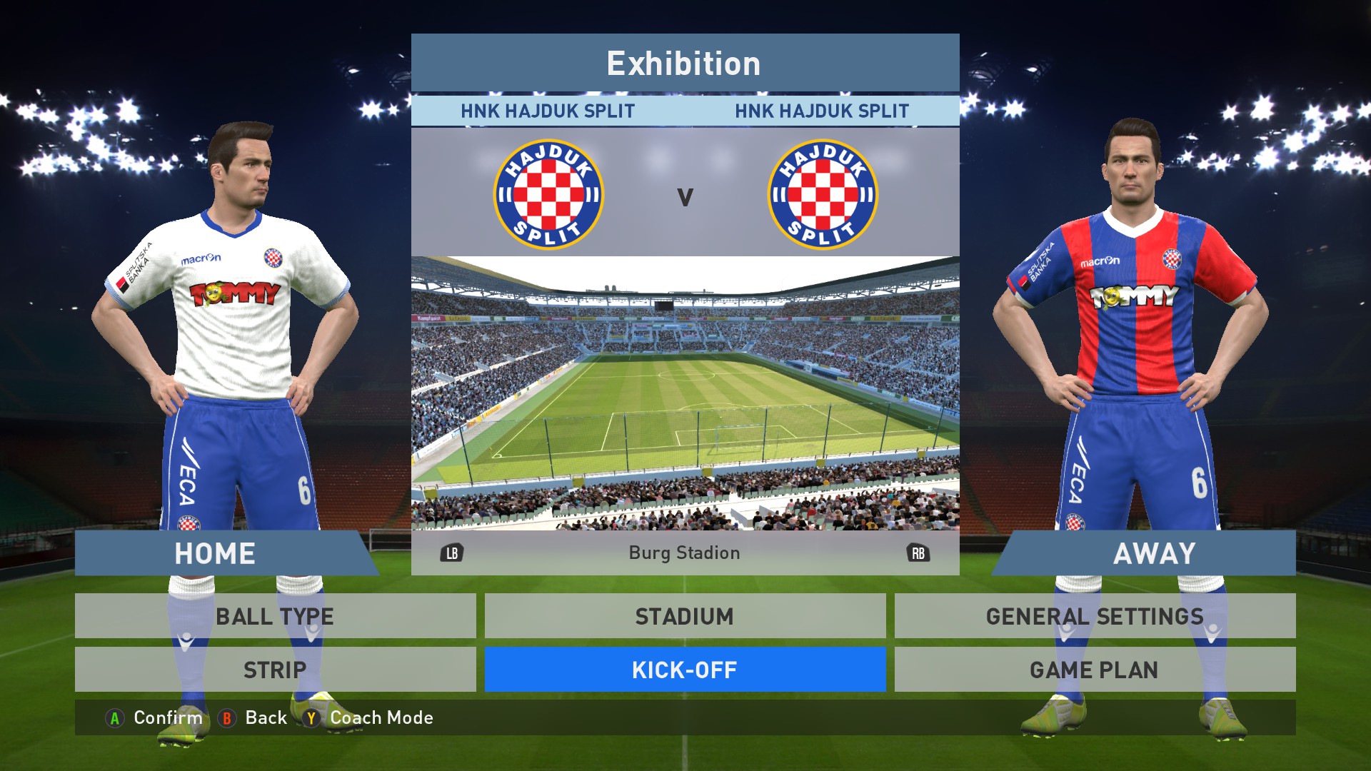 Hajduk Split x Kappa Home Concept - PES Kit Creator Showcase