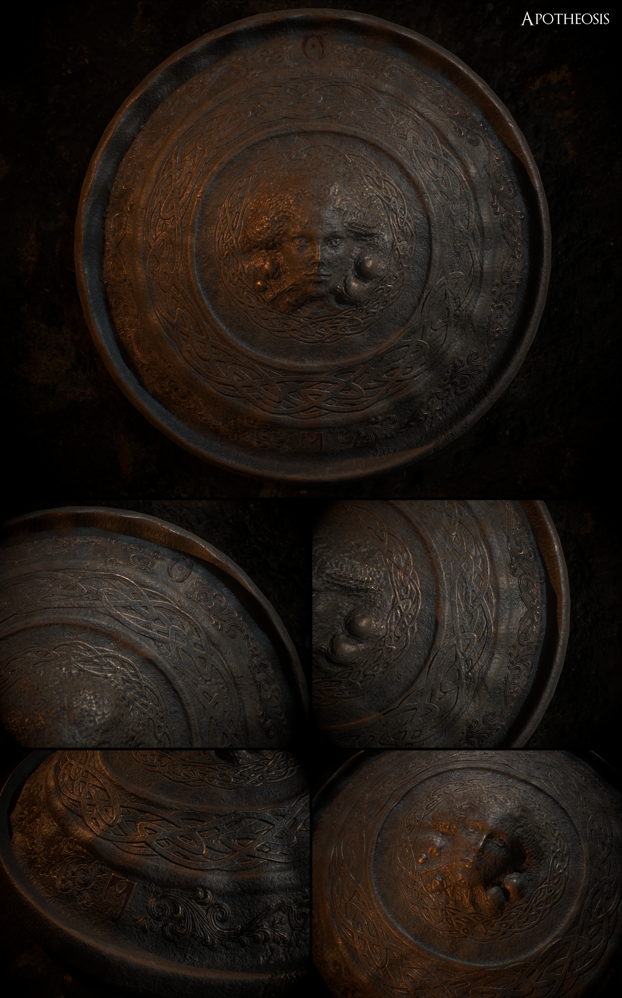 Artifacts of skyrim. Щит первая жизнь. Shield of Nightmare.