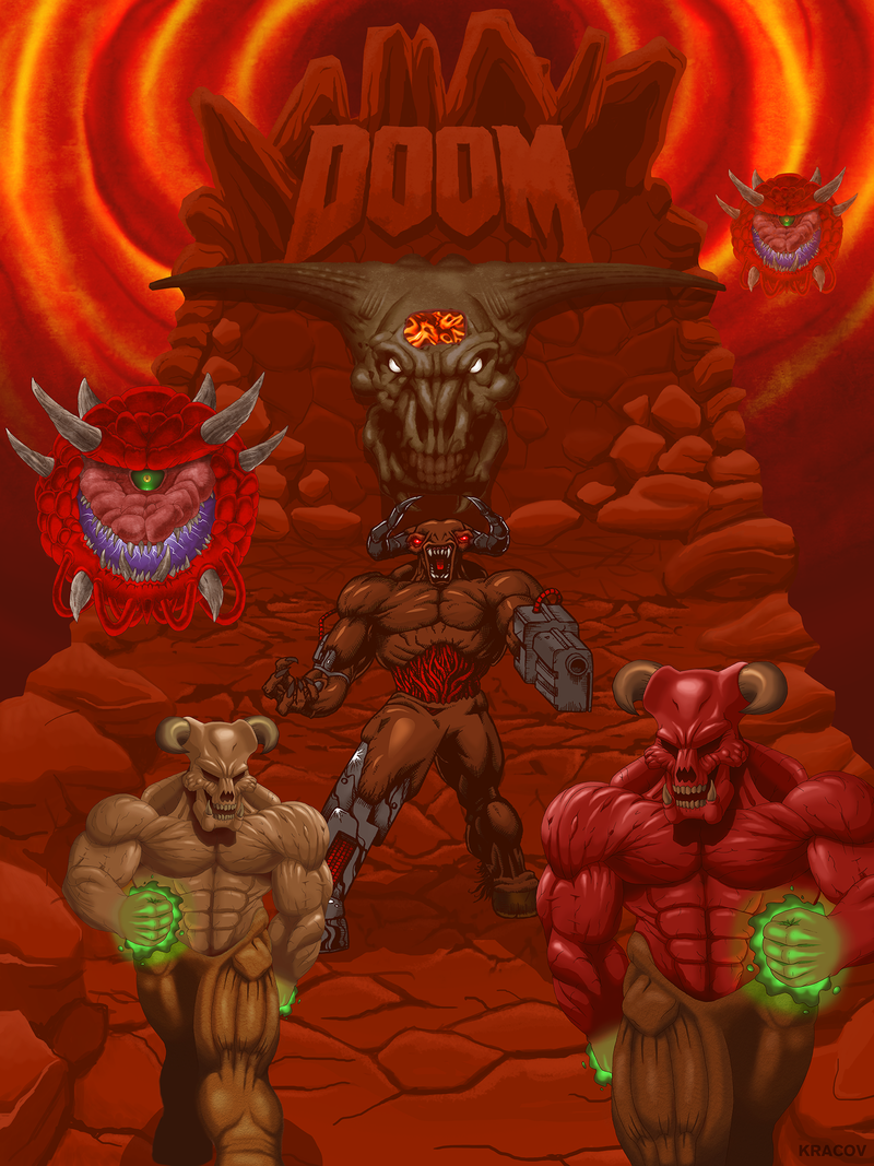 View the Mod DB Super brutal doom mod for Doom II image doom against thee w...