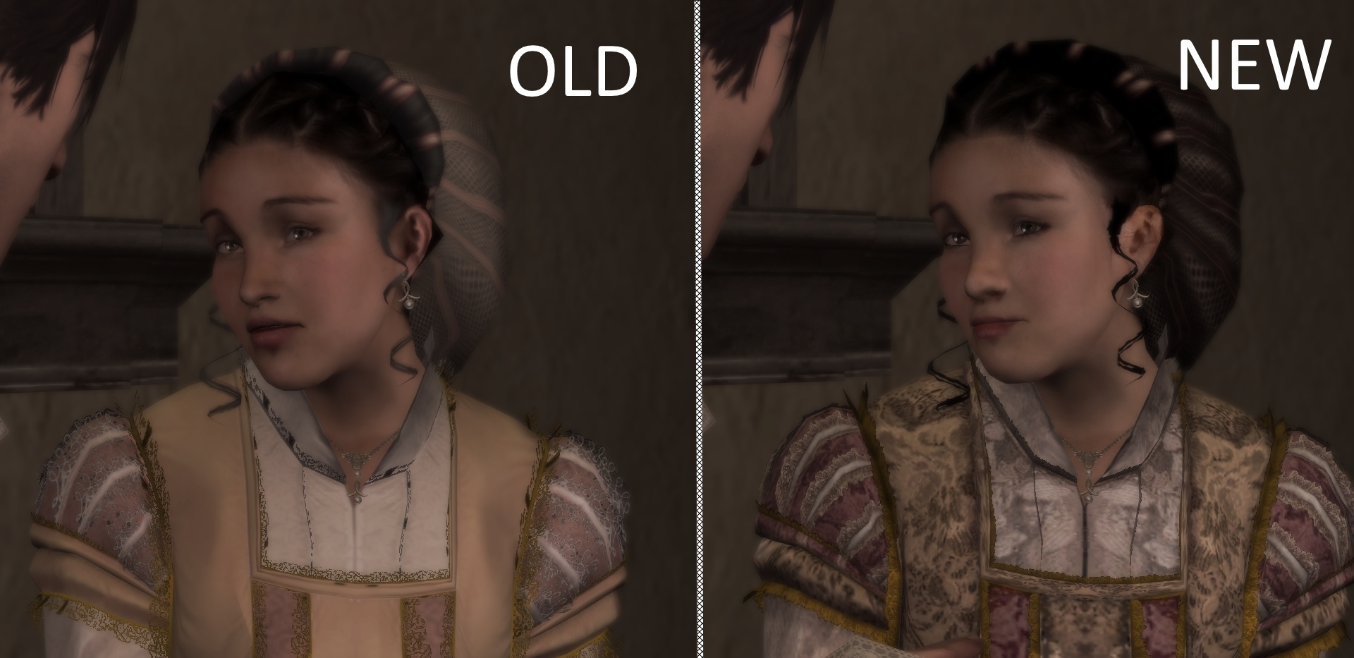 Ezio face Comparison Close WIP image - Assassin's Creed 2 Overhaul mod for Assassin's  Creed II - ModDB