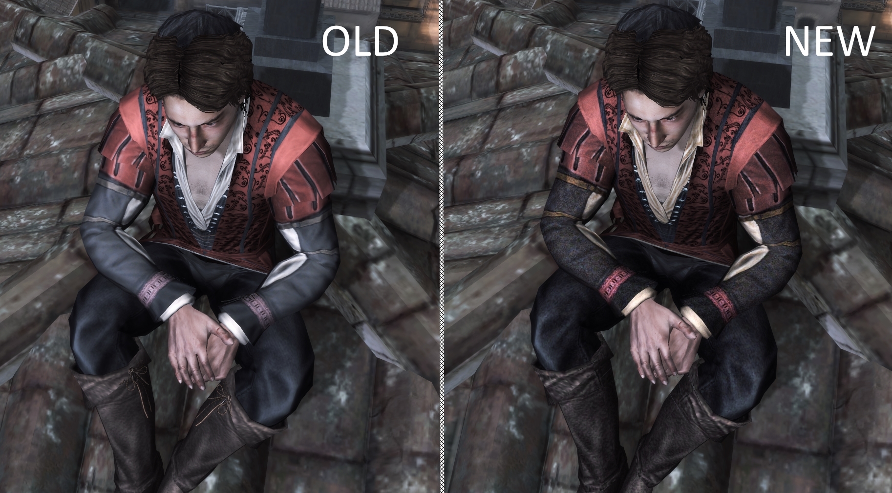 Ezio face Comparison Close WIP image - Assassin's Creed 2 Overhaul mod for Assassin's  Creed II - ModDB