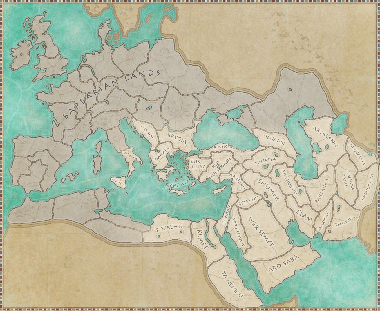 rome total war 2 map