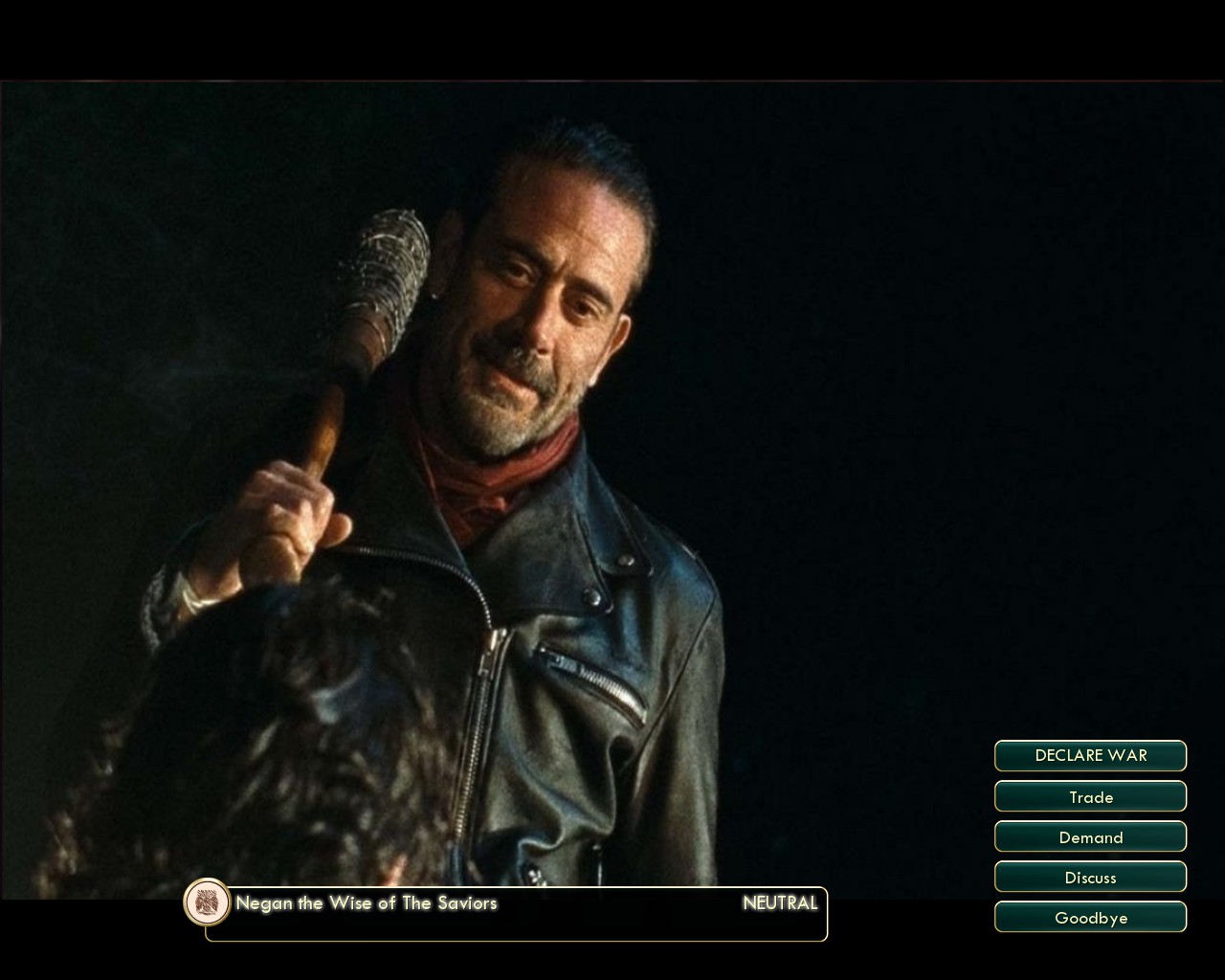 Image 14 Civ The Walking Dead Negan Of The Saviors Mod For