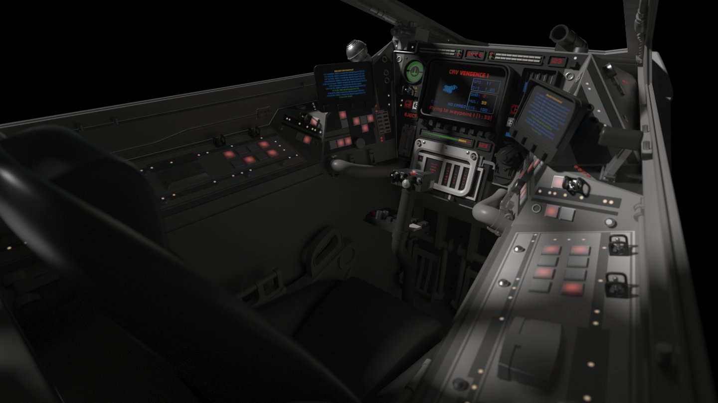 inside a x wing cockpit