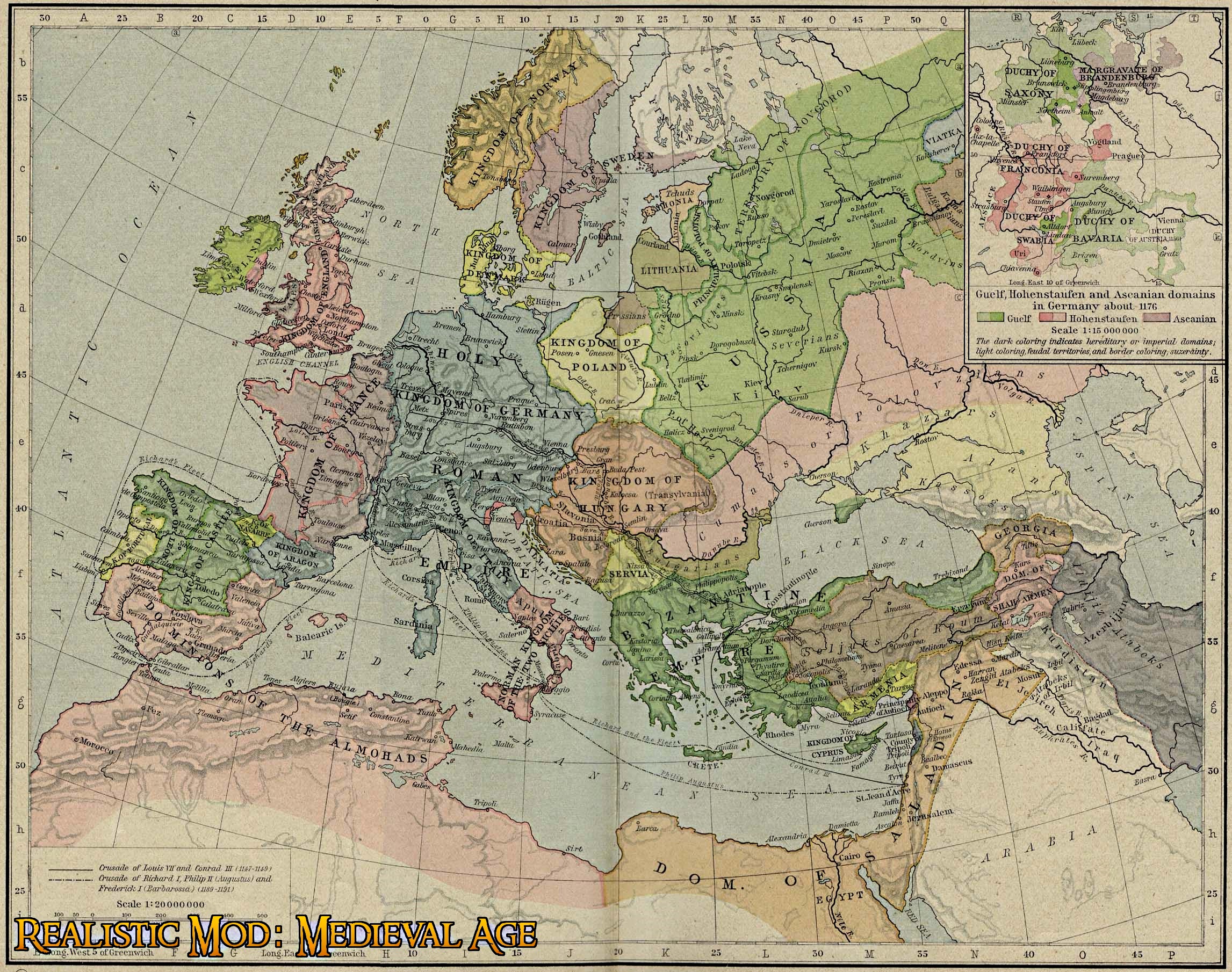 Map Reference - 1190AD image - Realistic Mod: Medieval Age (UPDATE ...