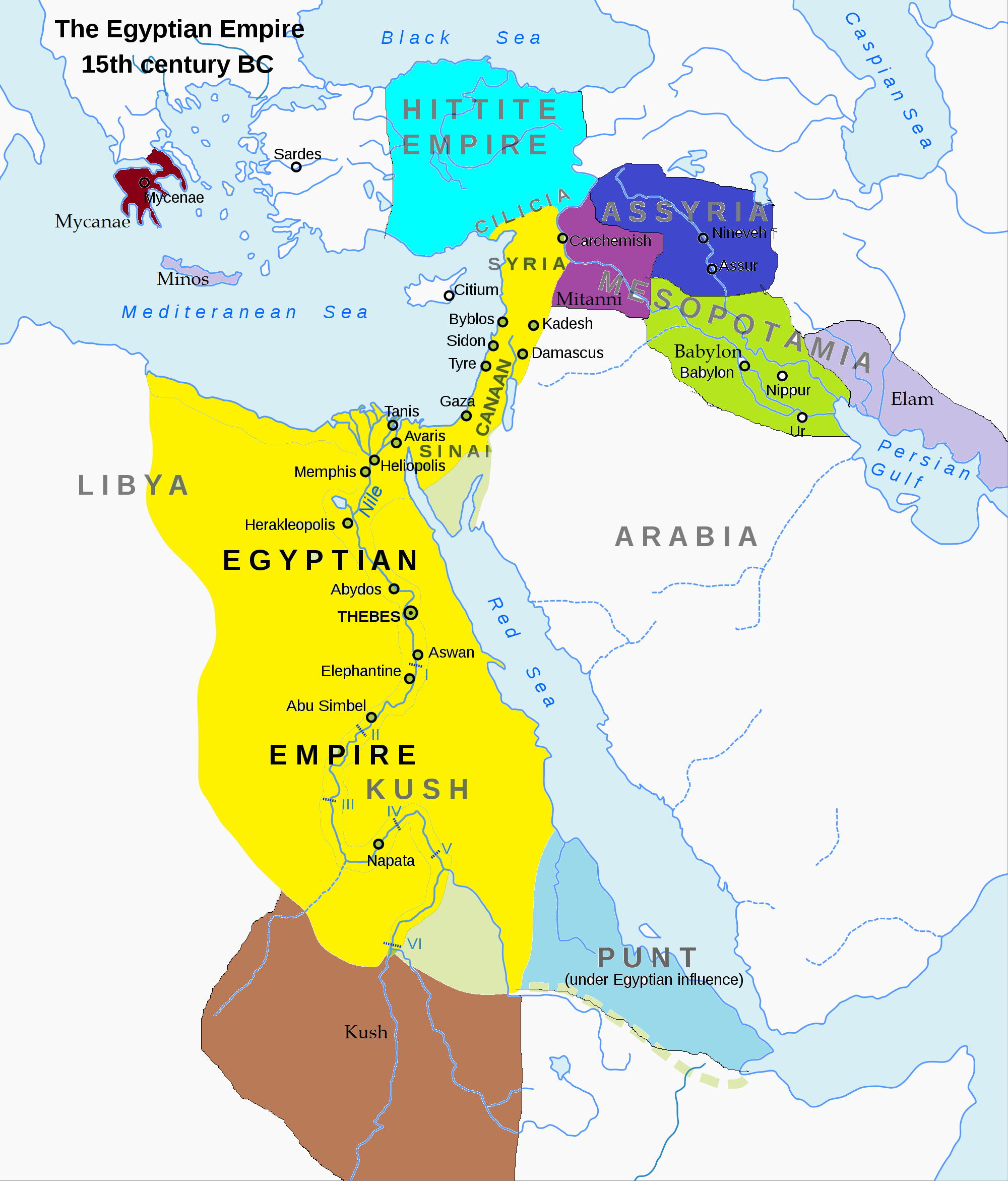 Ancient Egypt Empire Map