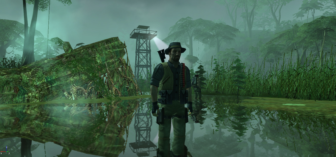 The old-styled Swamp image - BRP mod for Far Cry.