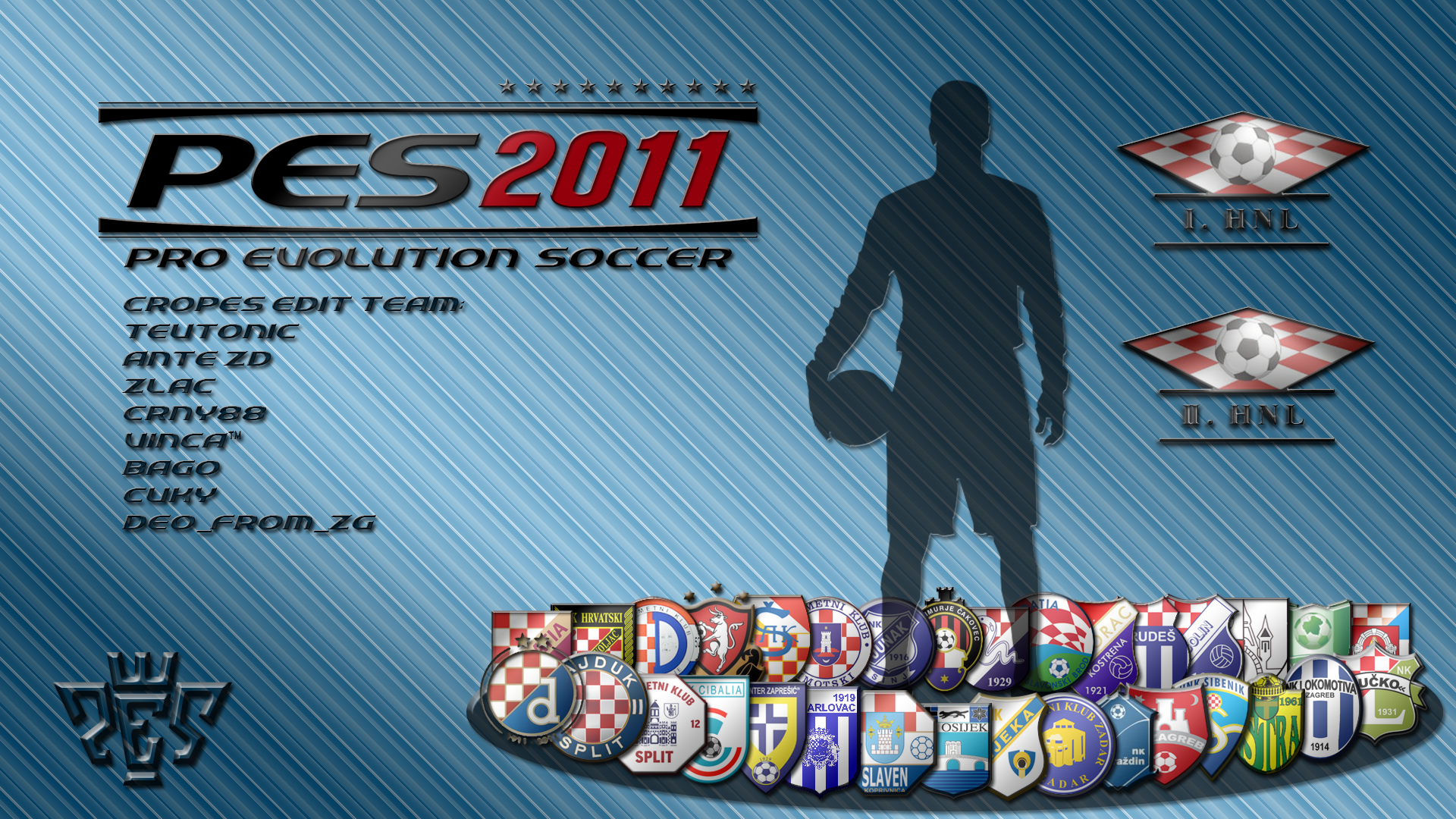 press any button screen by nani 1 image - CROPES HNL Patch (for PES 2011)  mod for Pro Evolution Soccer 2011 - ModDB