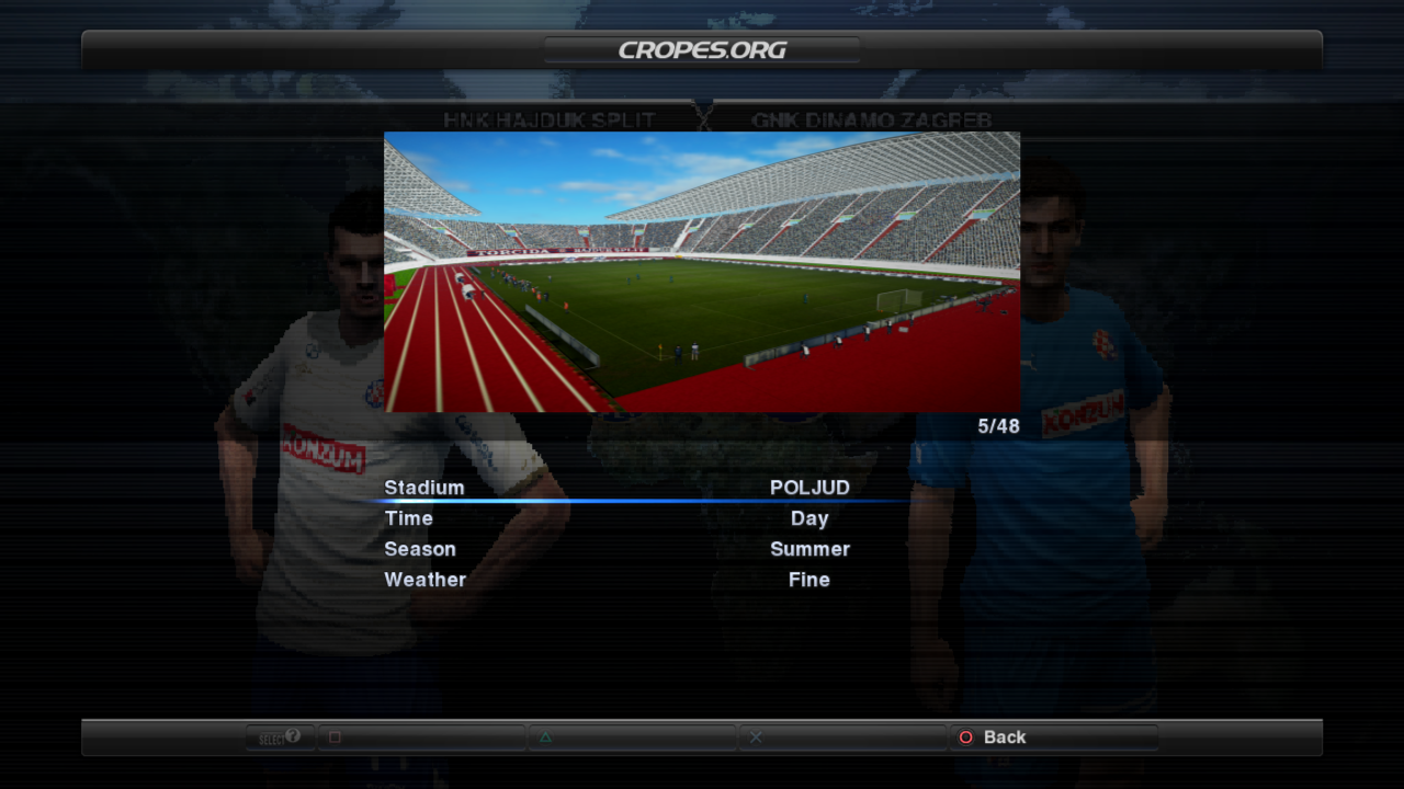 Exhibition match options image - CROPES HNL Patch (for PES 2012