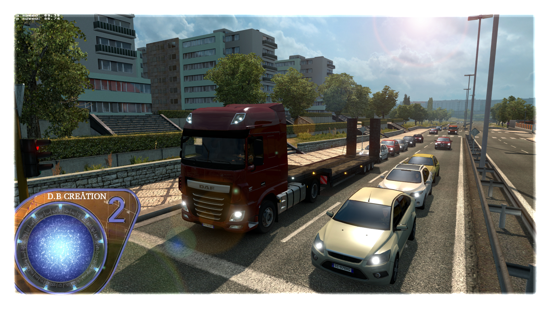 Трафик етс 1.49. Traffic Simulator 2. ETS Traffic. Euro Truck Simulator дорога светофор. Ai Mod етс 2.