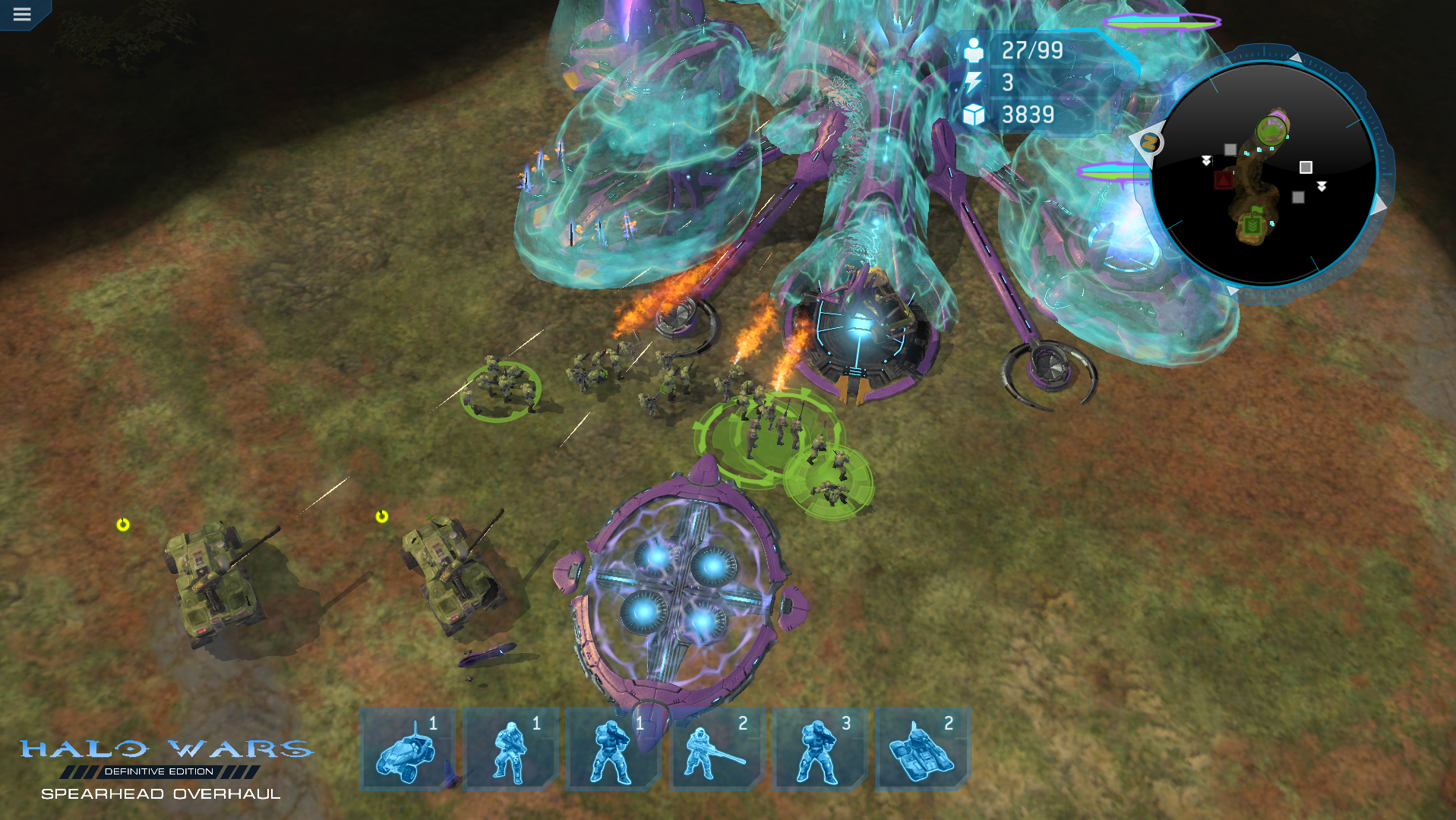 Screen1 image Halo Wars Spearhead Overhaul mod for Halo Wars