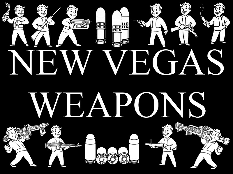 new vegas weapons list
