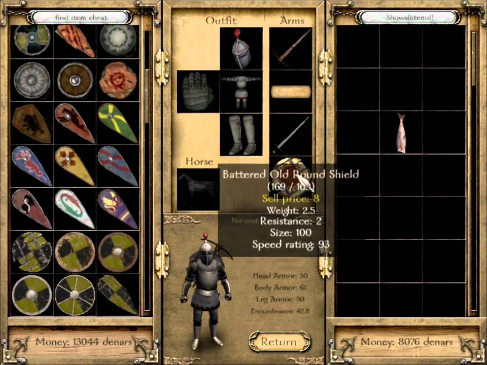 mount and blade warband cheat mods