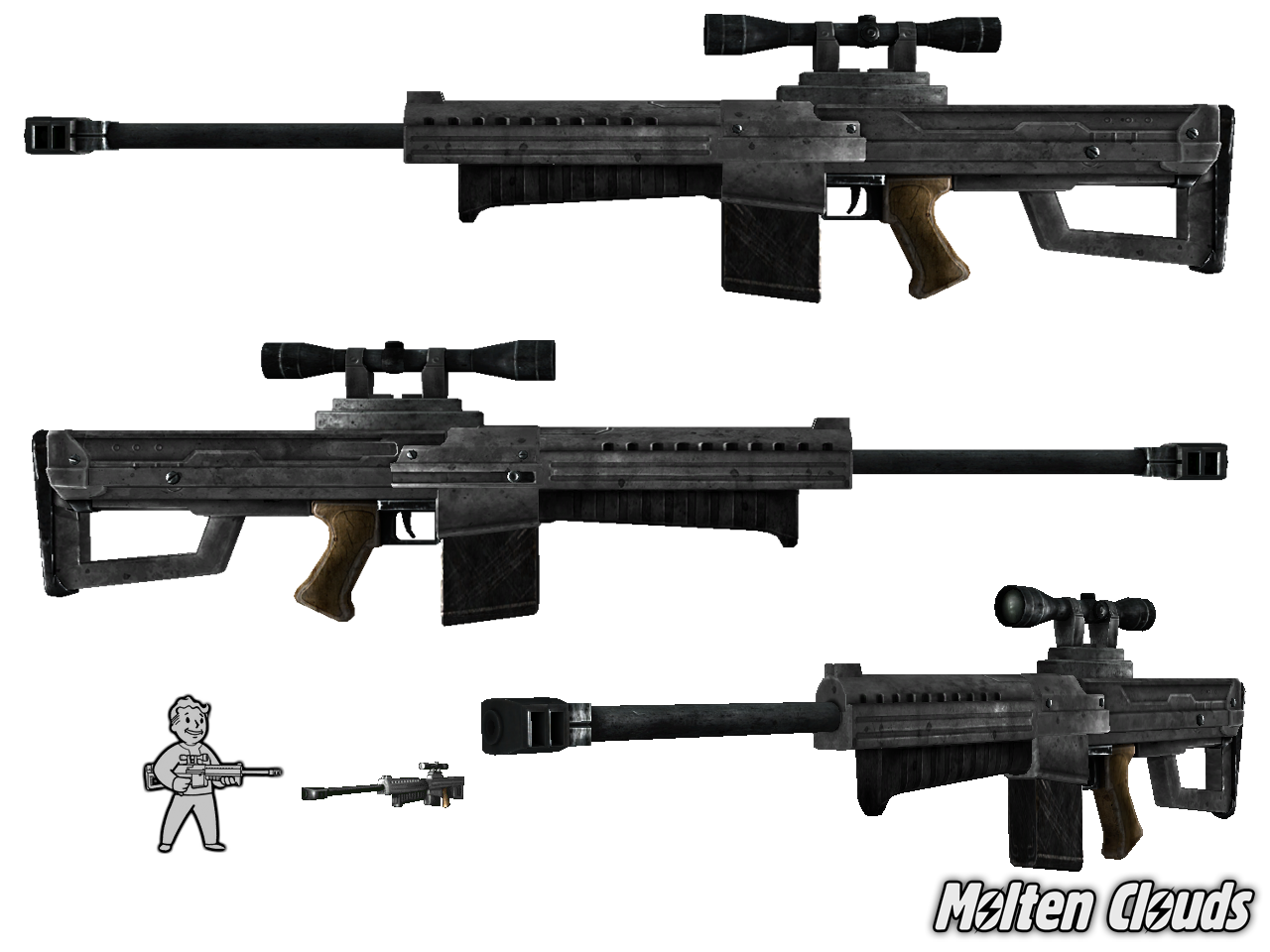 Sniper Machinegun Image - The Chosen's Way Mod For Fallout: New Vegas ...