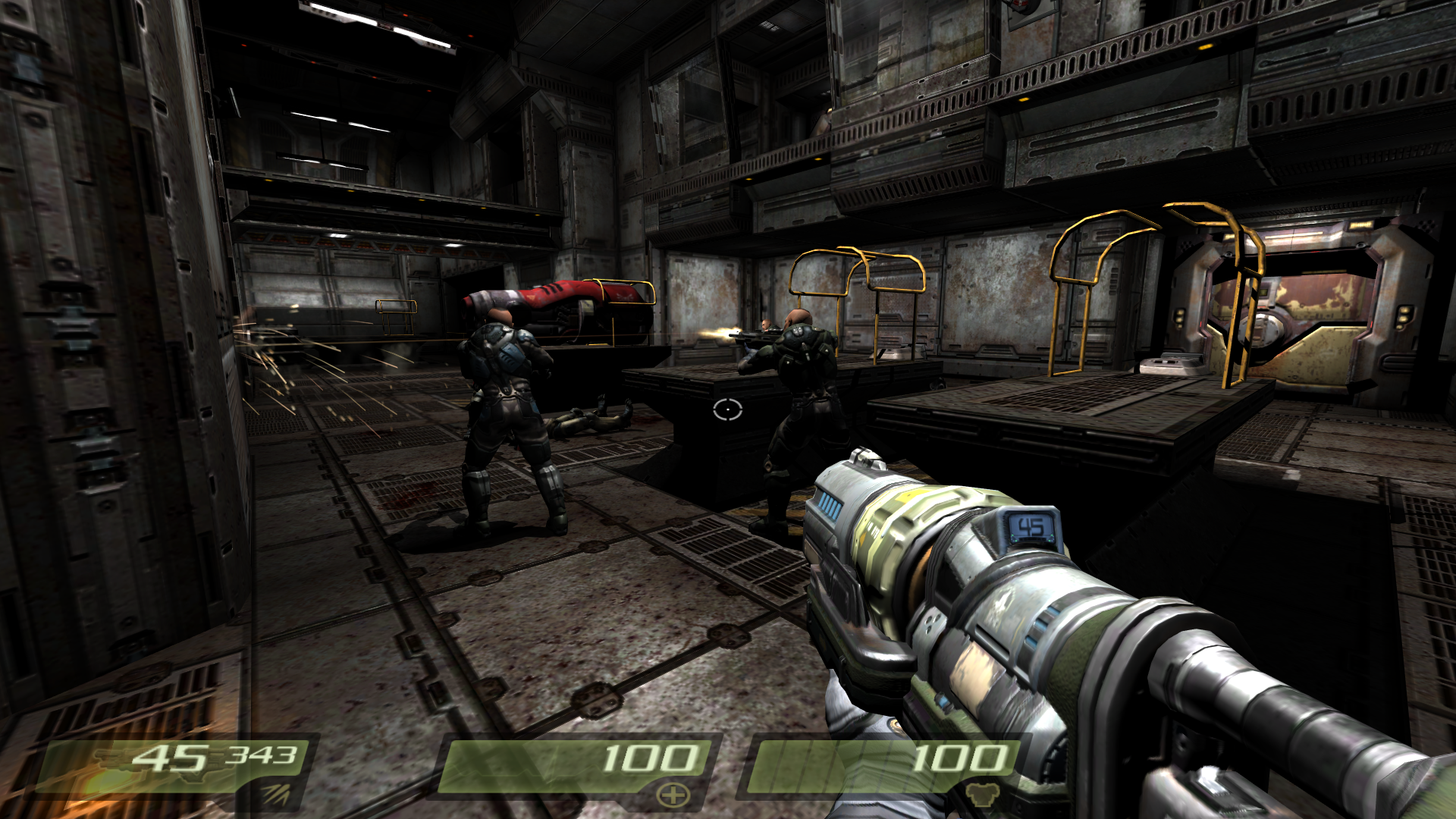 Def mod. Quake 4 screenshots. Квейк 4 боец Хало.