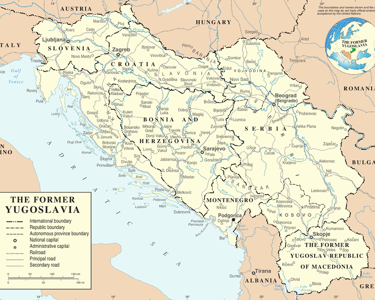 former yugoslavia map 5 image - Srpsko-hrvacki jezik mod for Hearts of ...