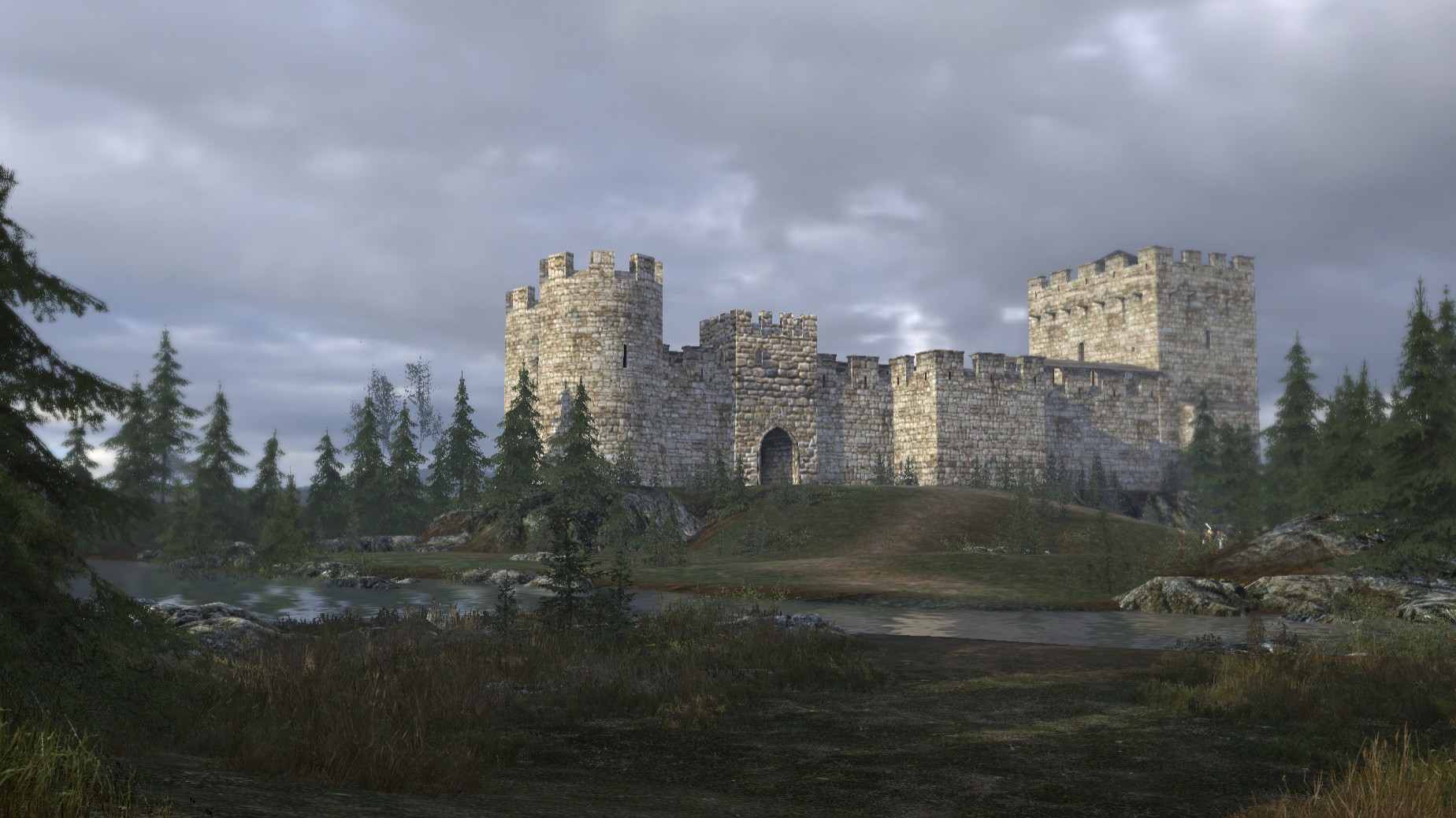 Замок warband. Stronghold замок арт. Стронгхолд арт. Mount and Blade замки. Mount and Blade Warband Castle.