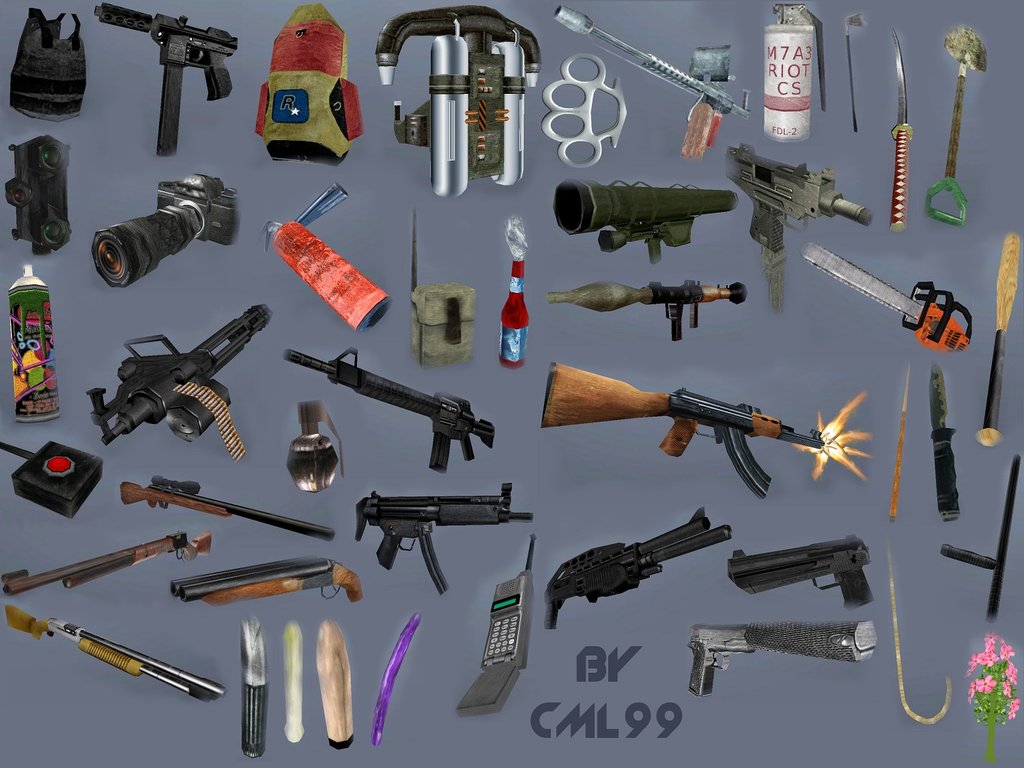 GTA San Andreas Menu Weapons v2 for Android Mod 