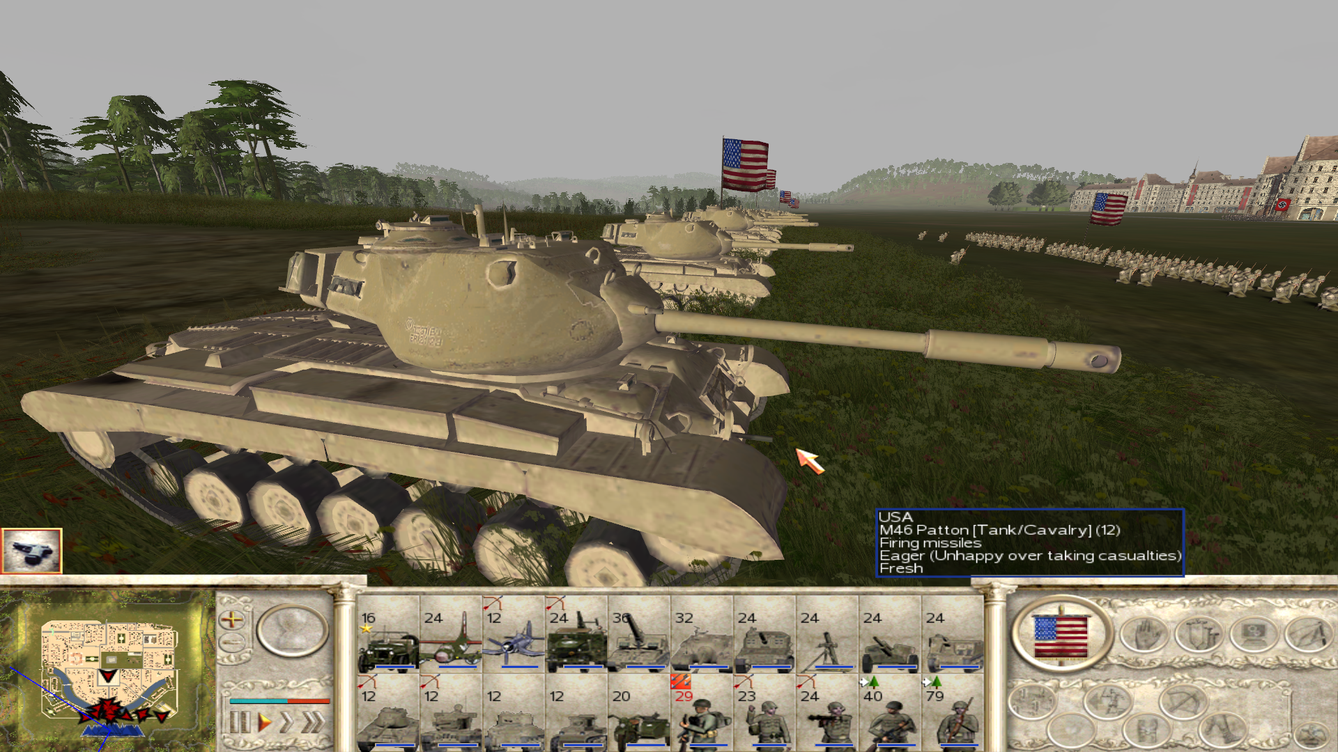 M46 Patton late Medium Tank added to the USA.