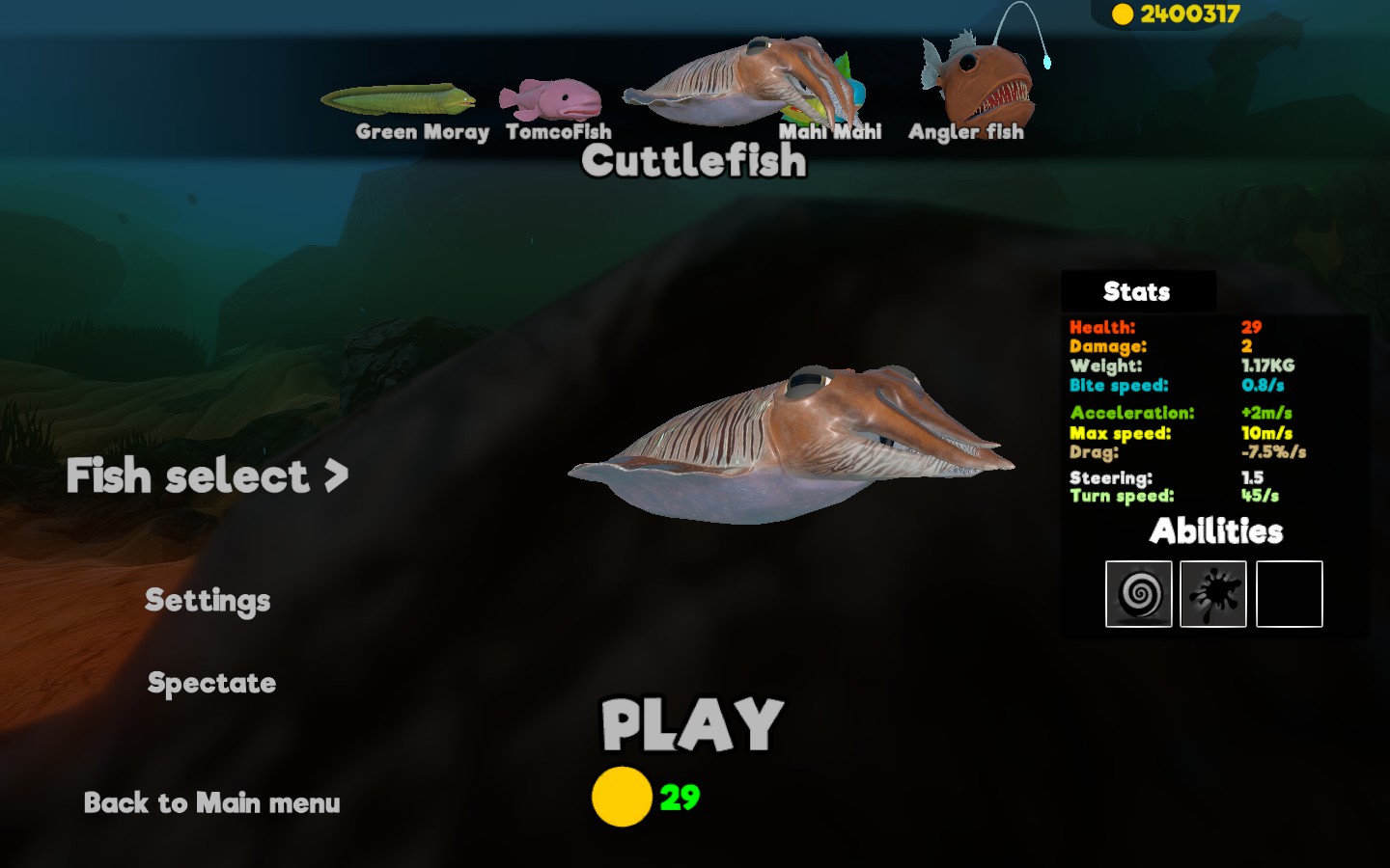 MOD RELEASE] NEW FISH SELECTION SCREEN