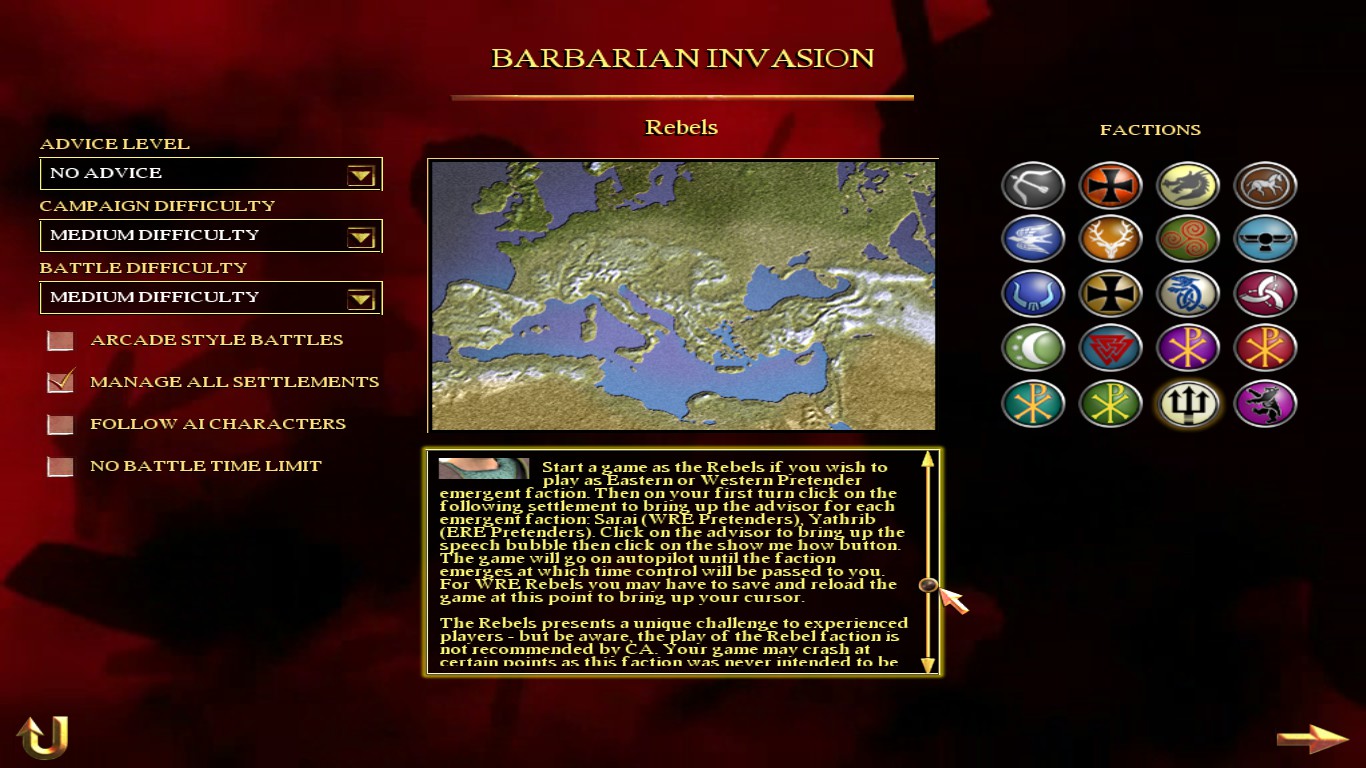 rome total war unlocking all factions