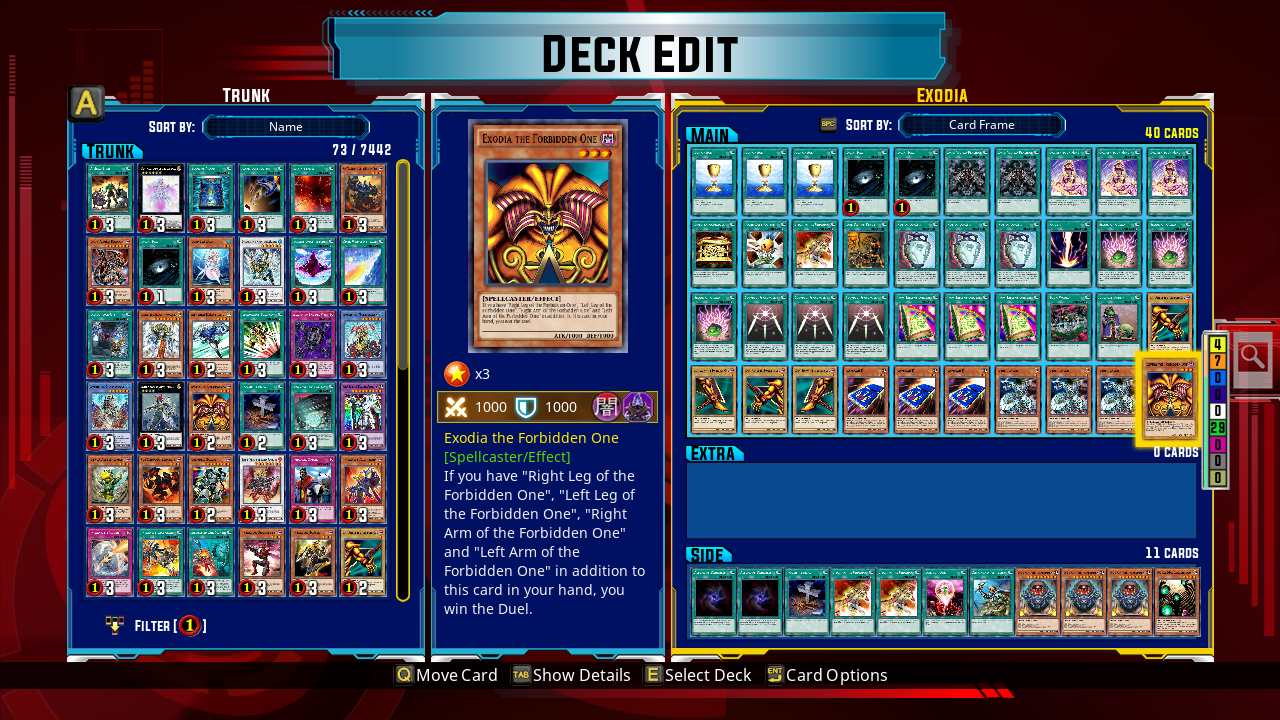 yugioh legacy of the duelist deck recipes