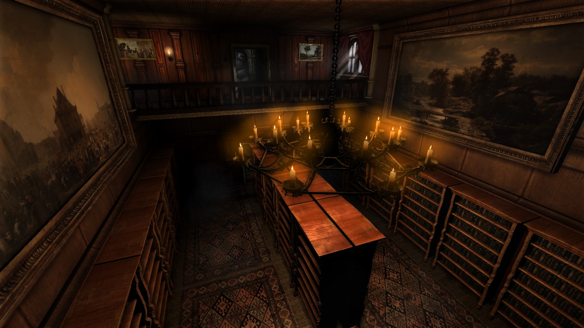 Library (outdated lightning and torches) image - Grandpa's mansion ...