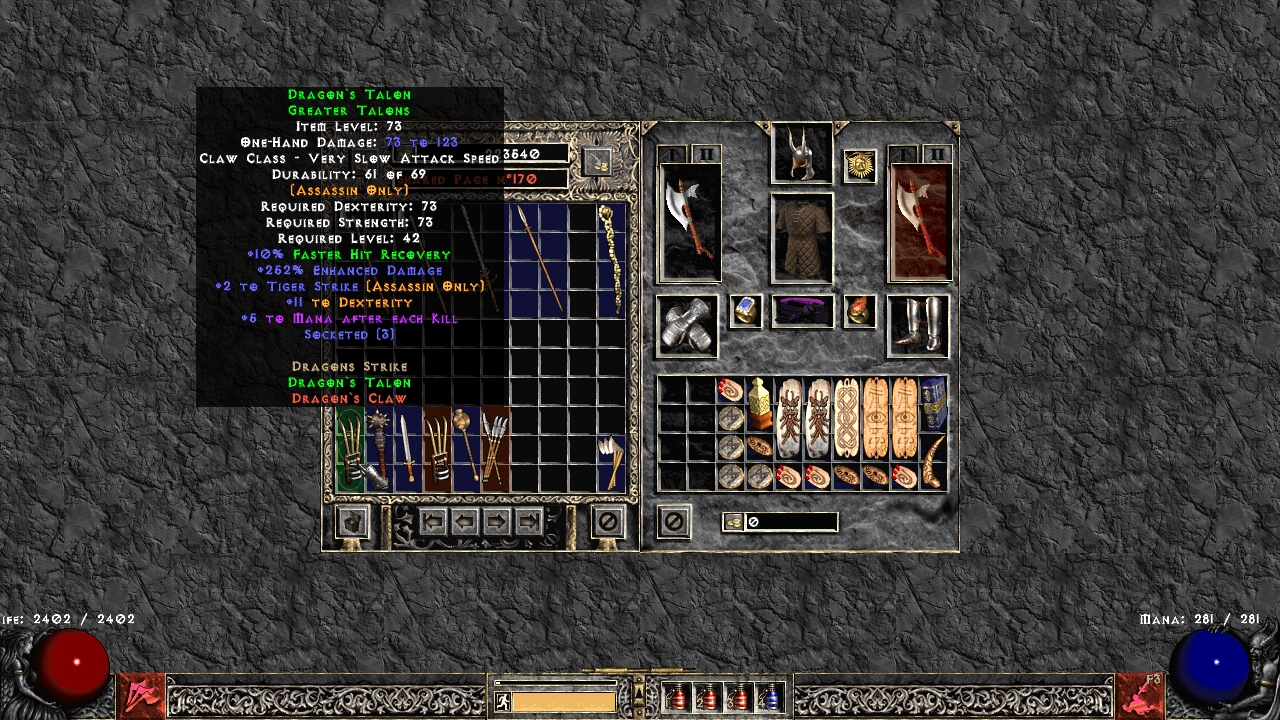 crafted items diablo 2
