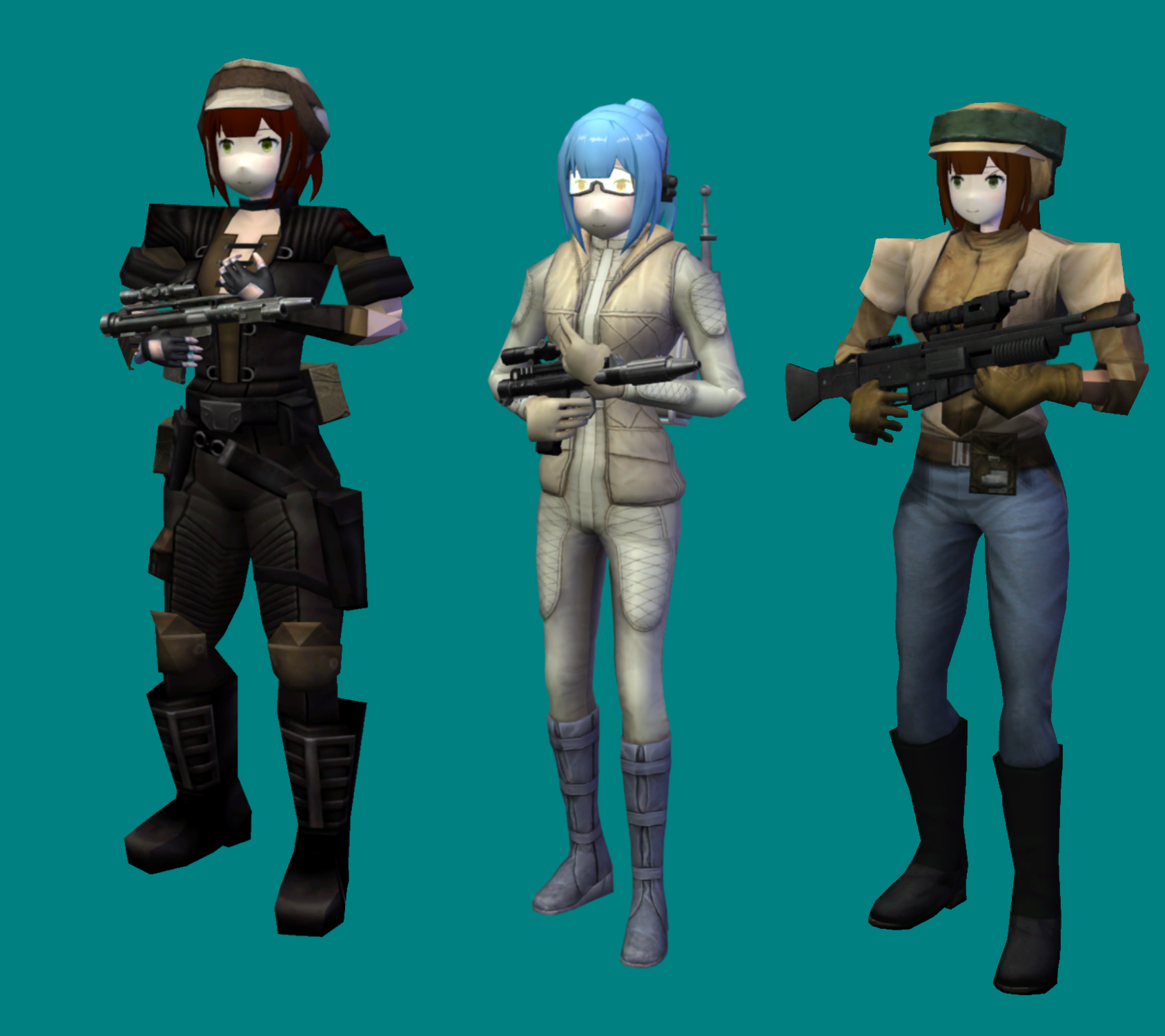 Anime Style Female Rebel troopers image - Imperial Dimension Neptunia mod  for Star Wars: Empire at War: Forces of Corruption - ModDB