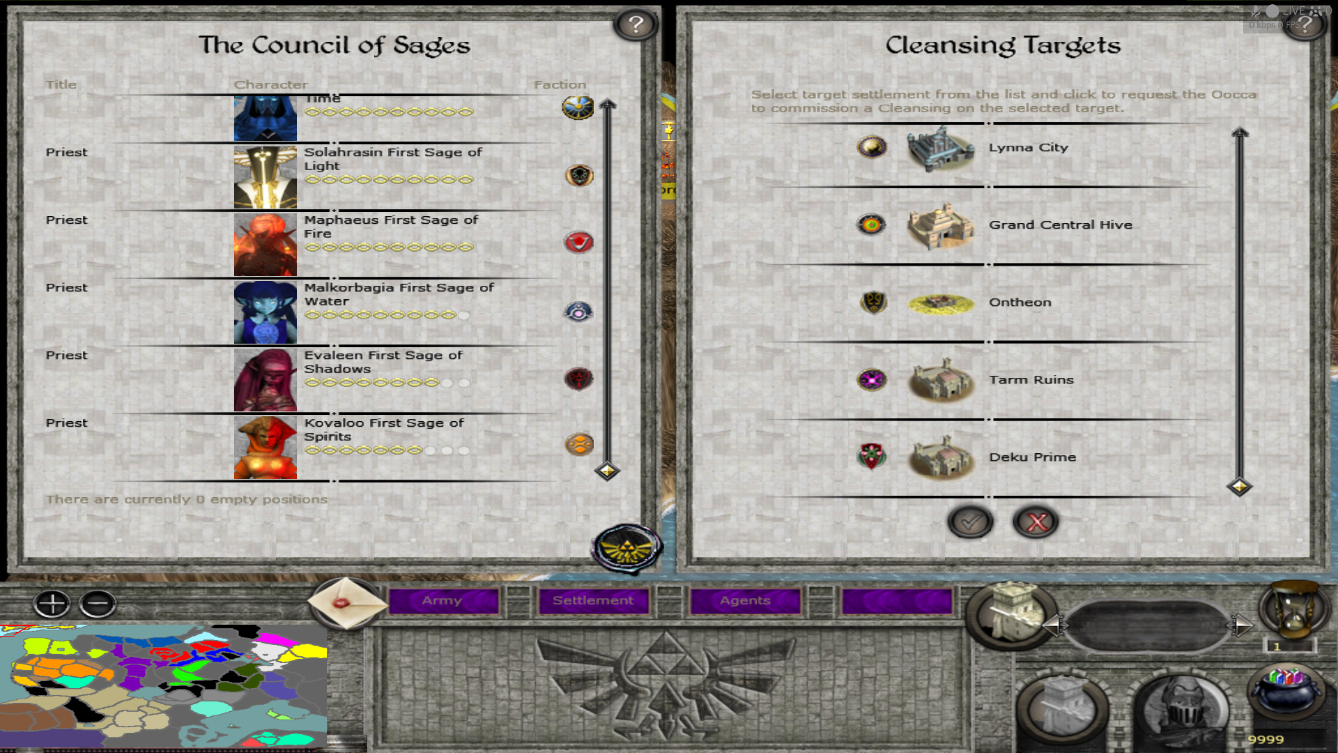 Crusading/Cleansing targets specifically chosen!